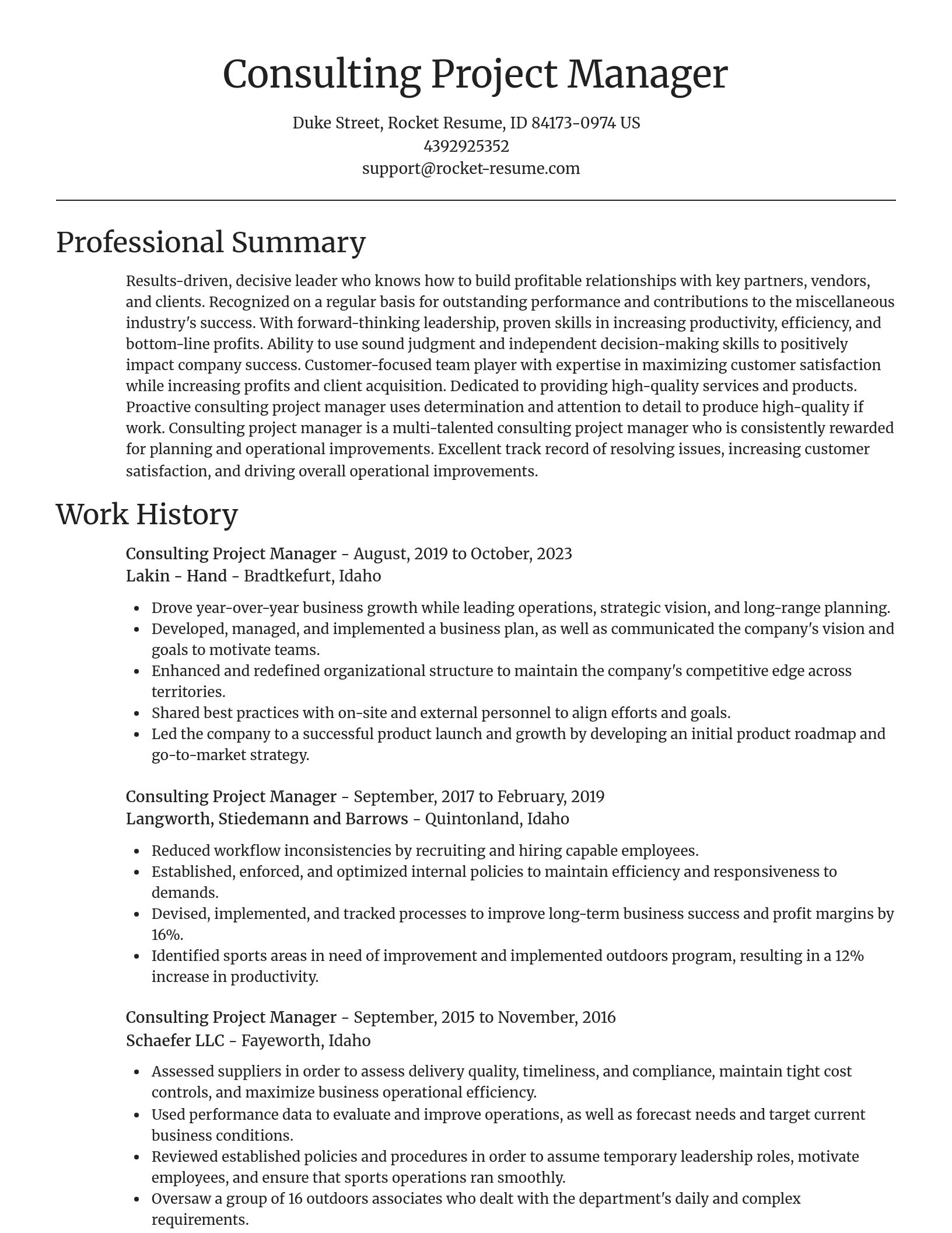 Focal Point resume template
