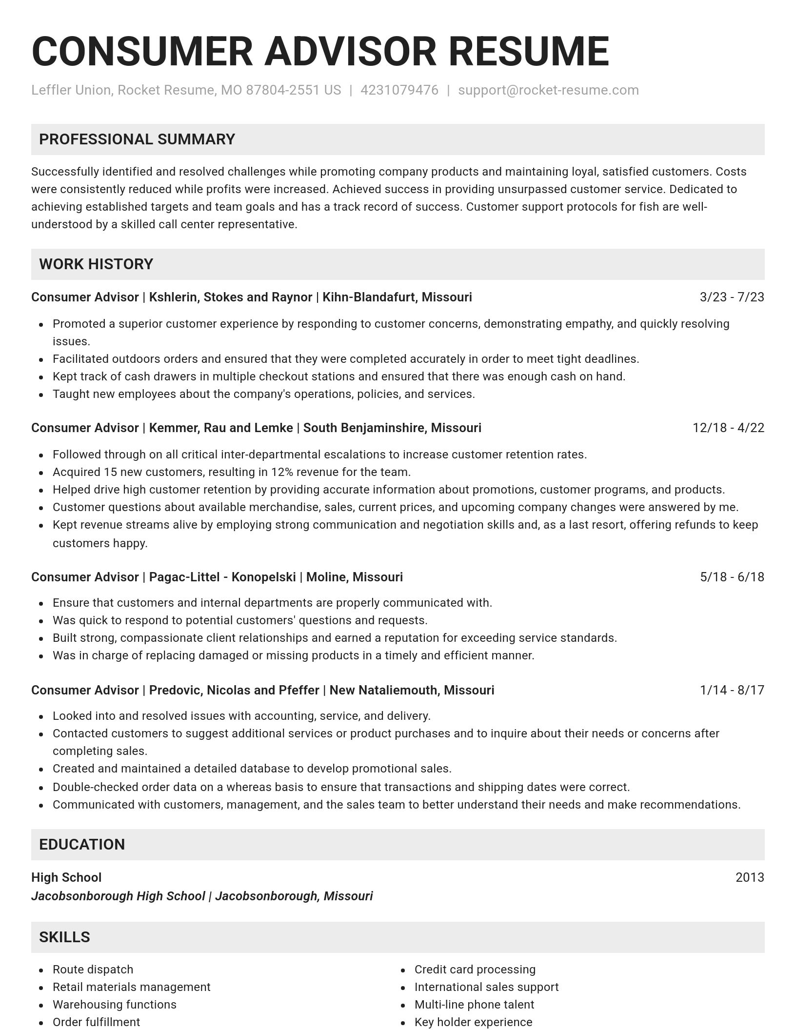 Genius resume template