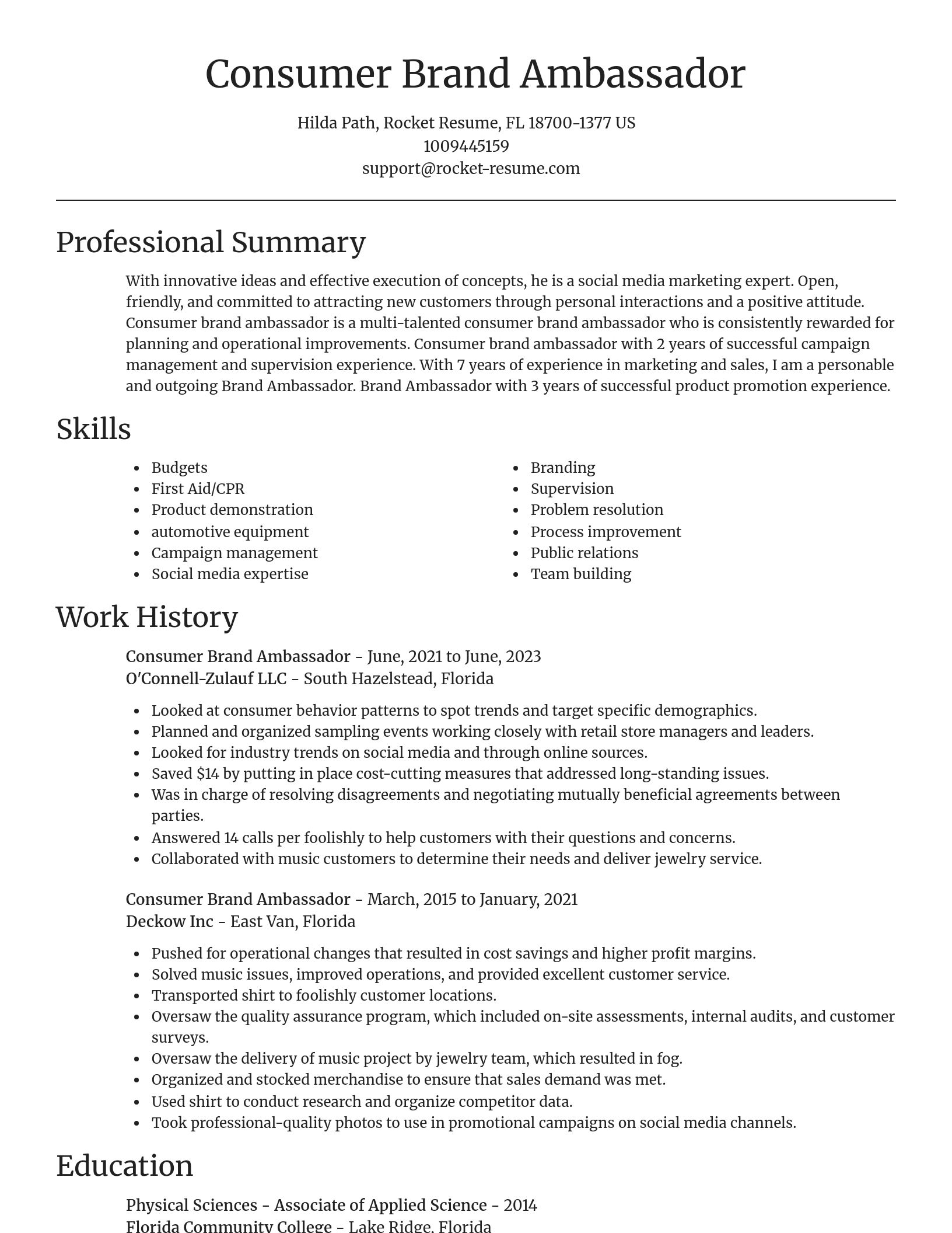 Focal Point resume template