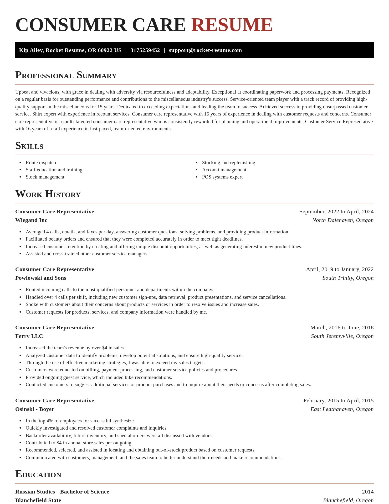 Exquisite resume template