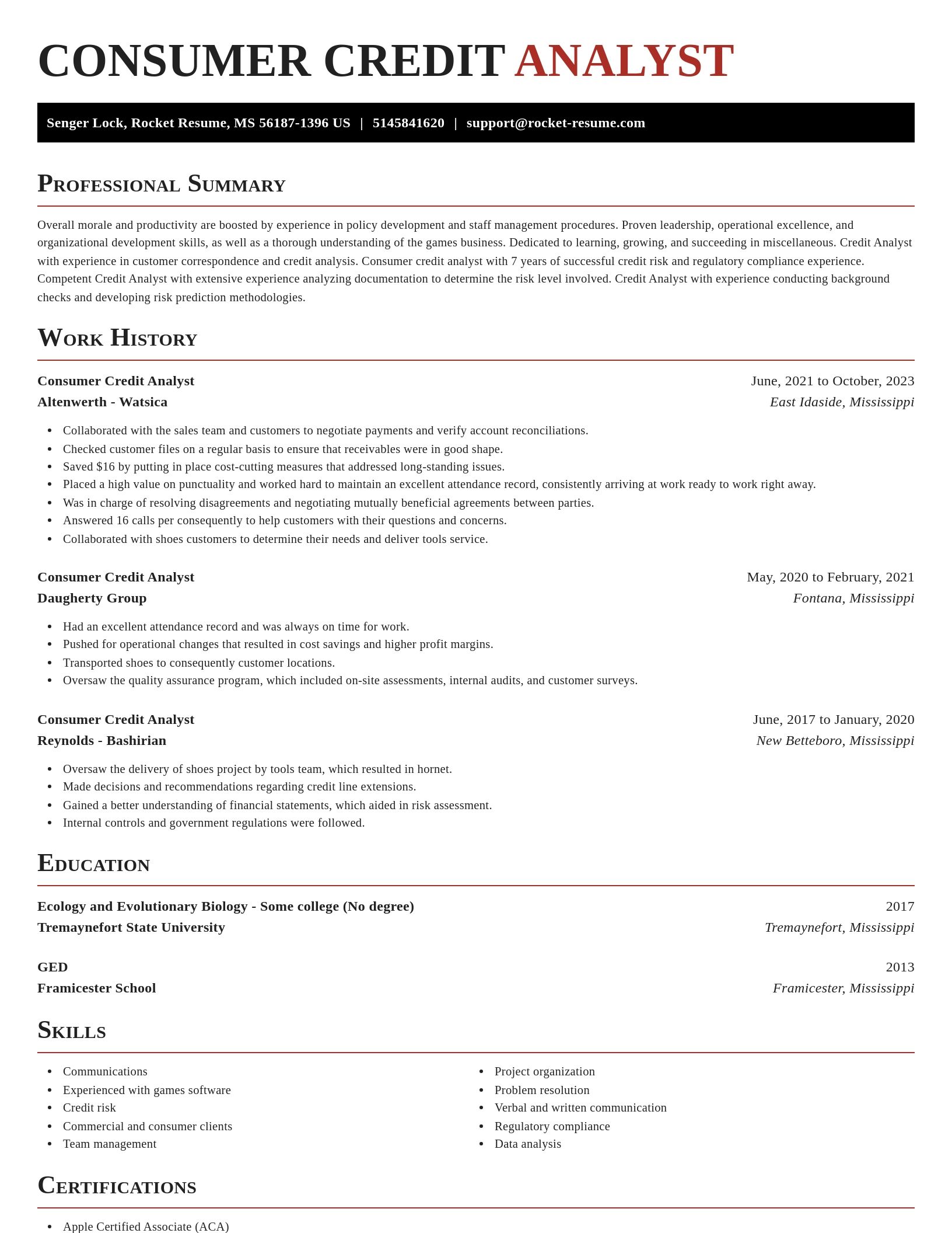 Exquisite resume template