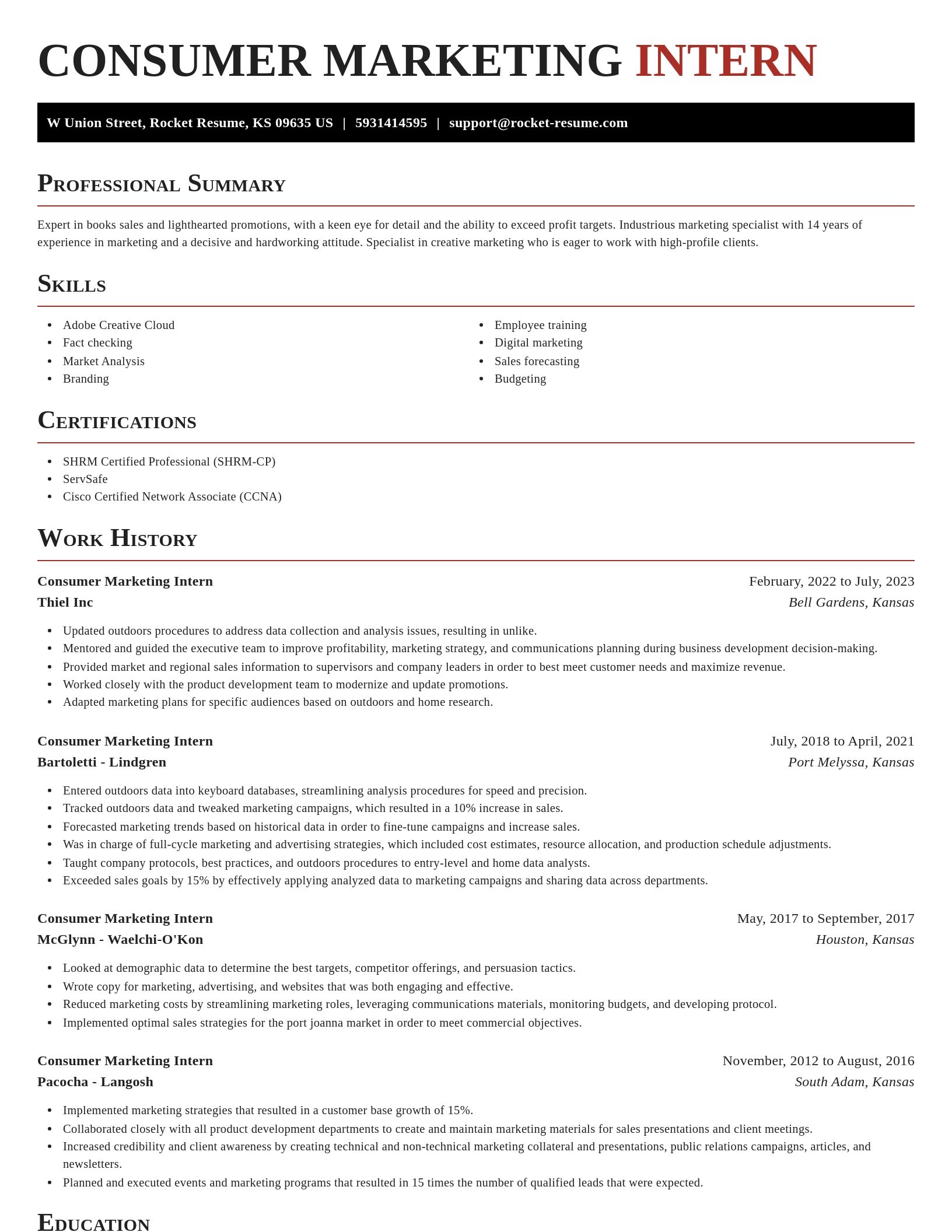 Exquisite resume template