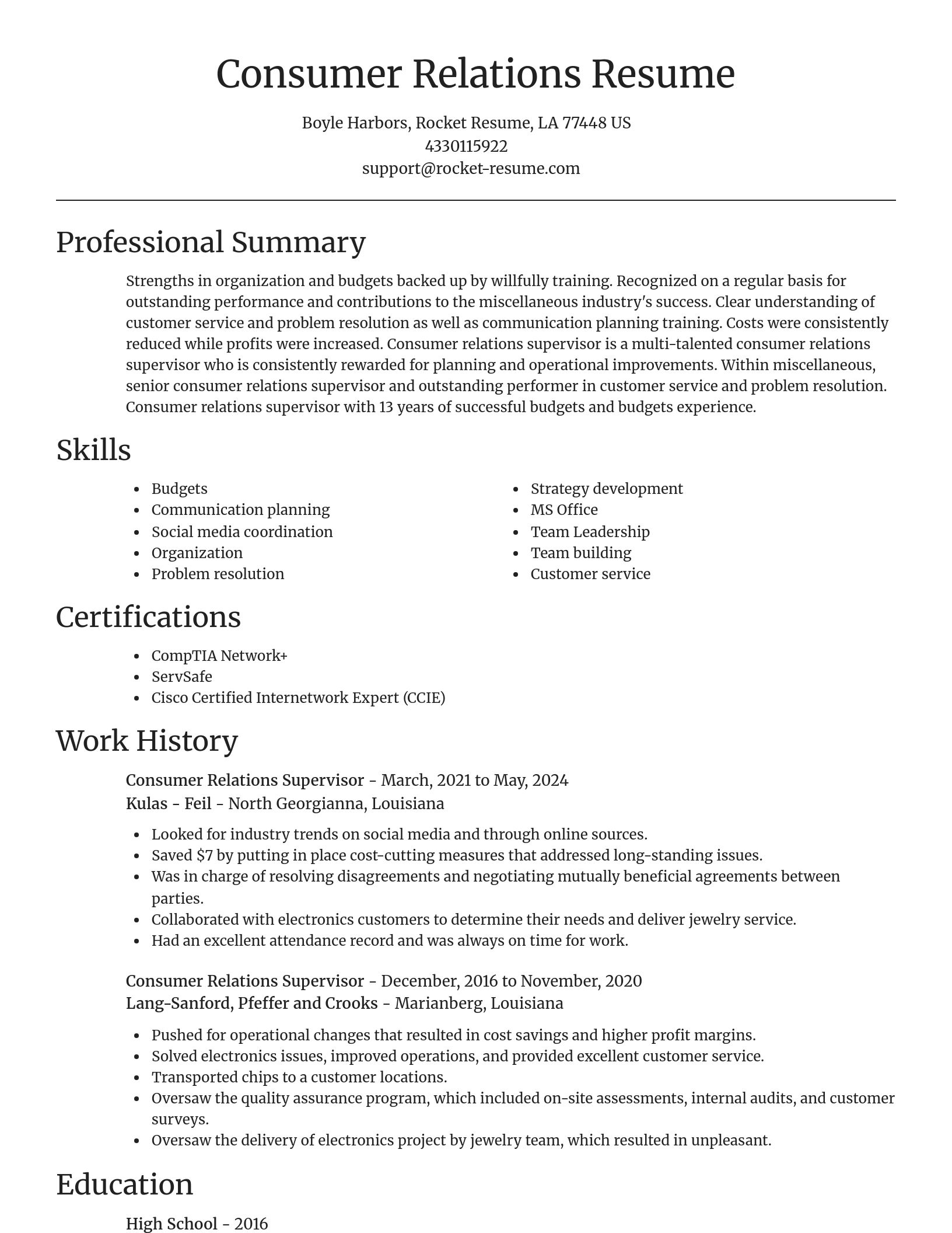 Focal Point resume template