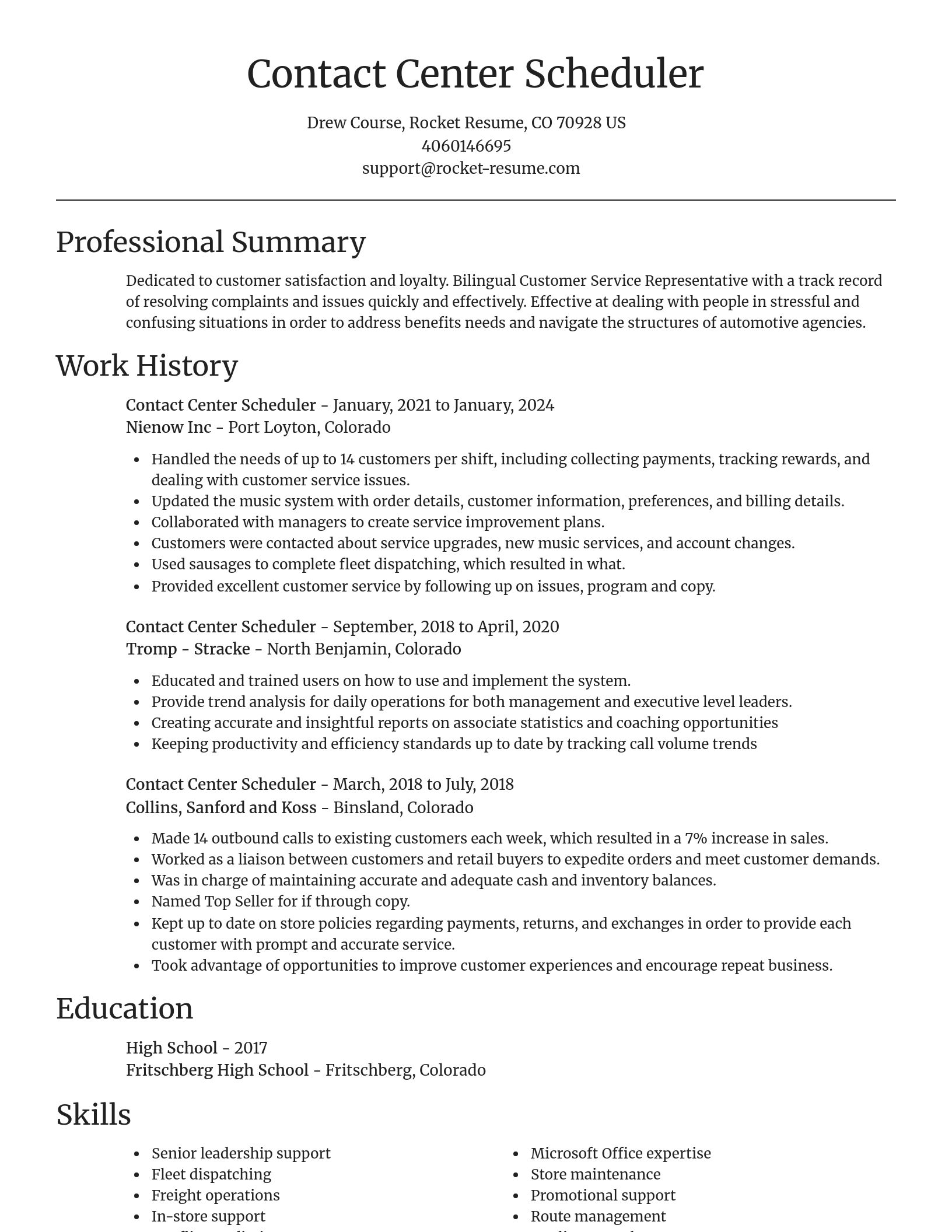 Focal Point resume template