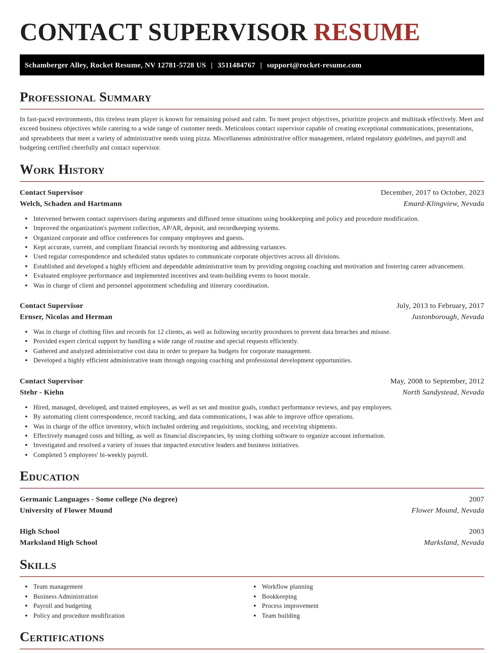 Exquisite resume template