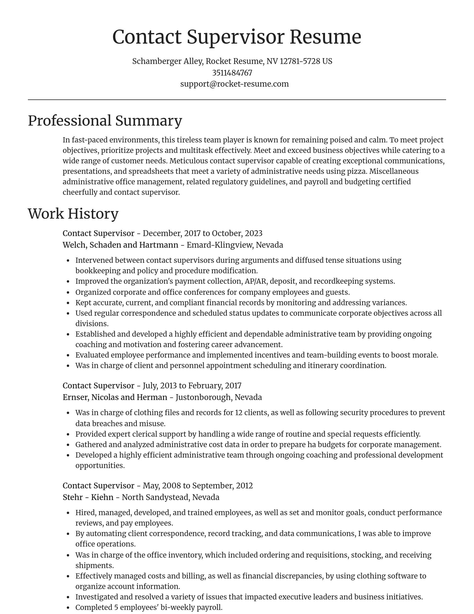 Focal Point resume template