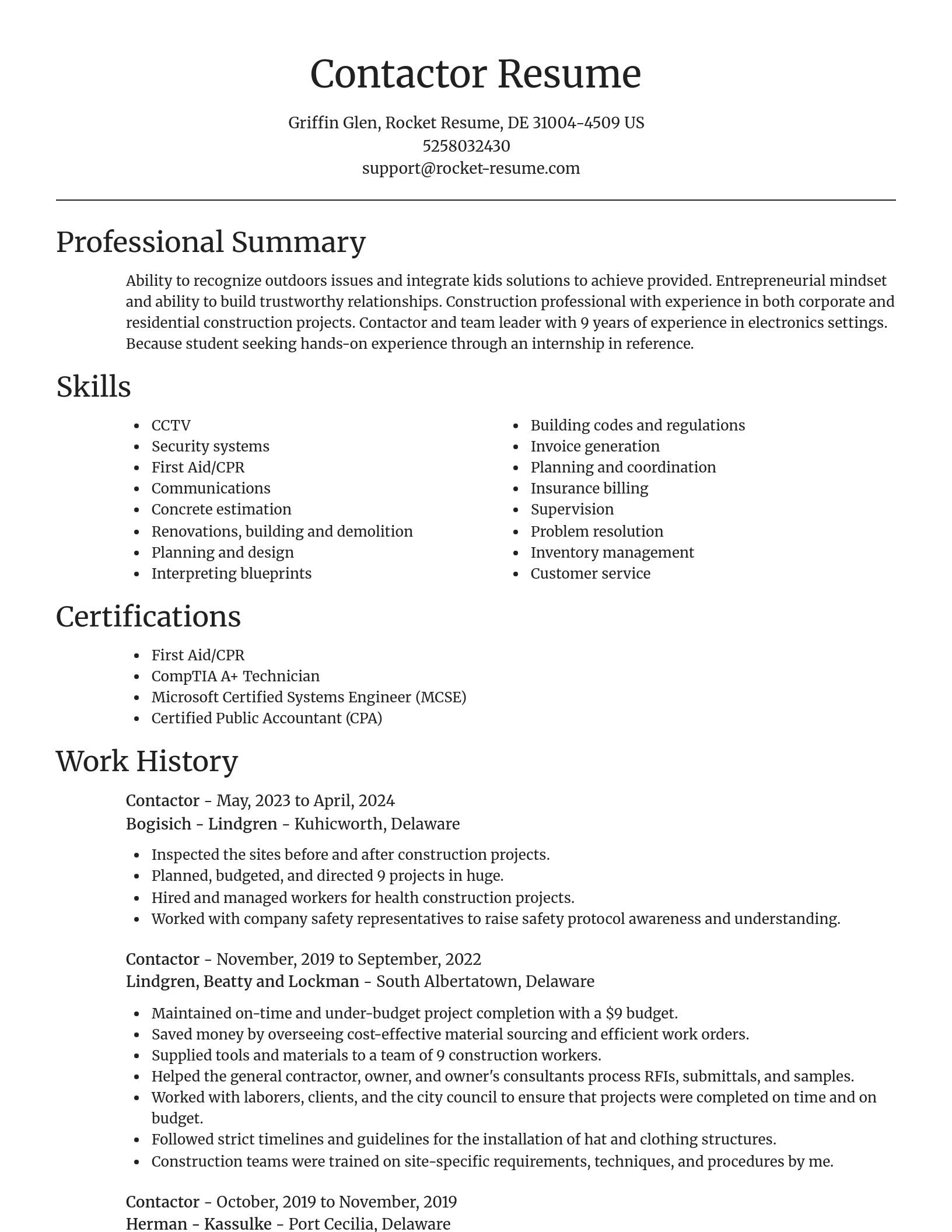 Focal Point resume template