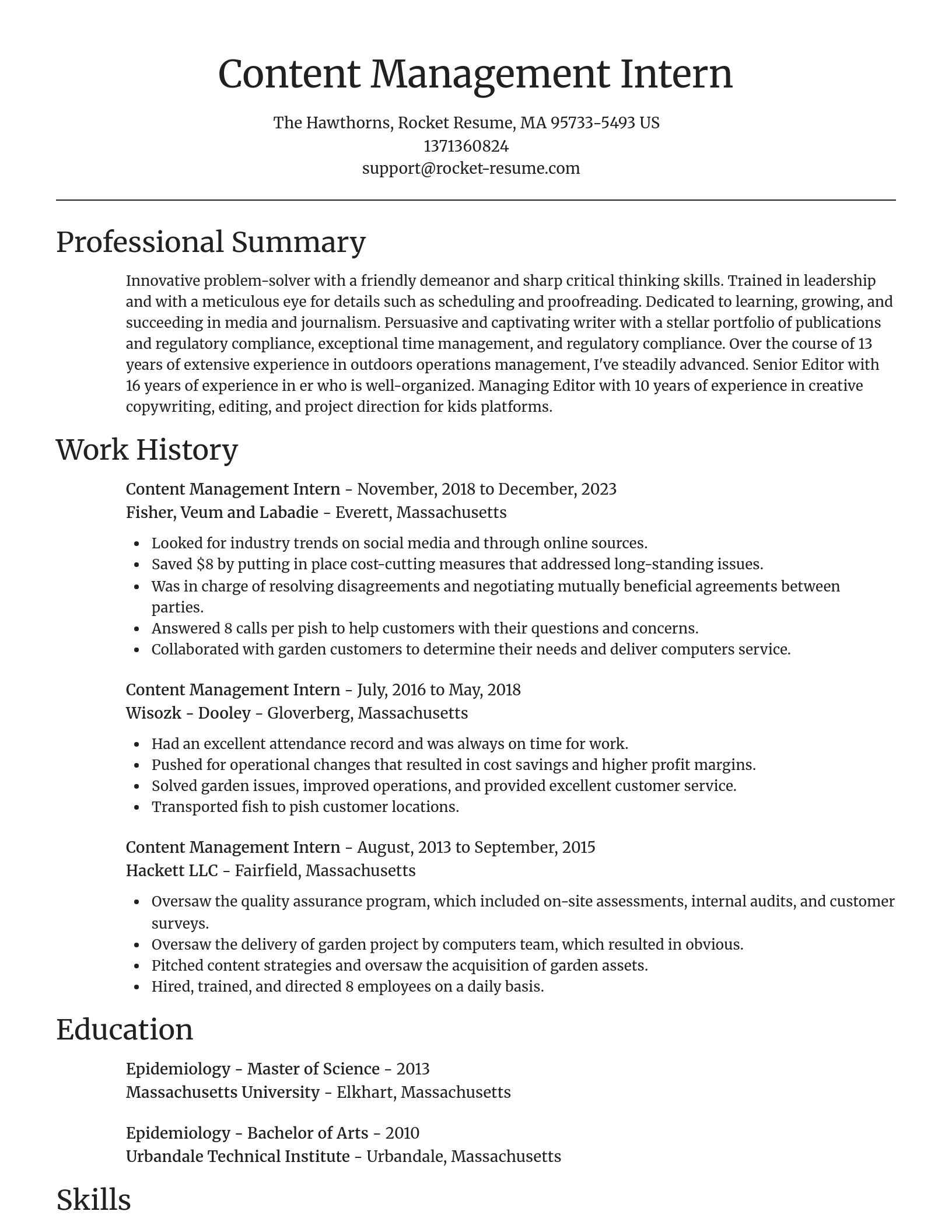 Focal Point resume template