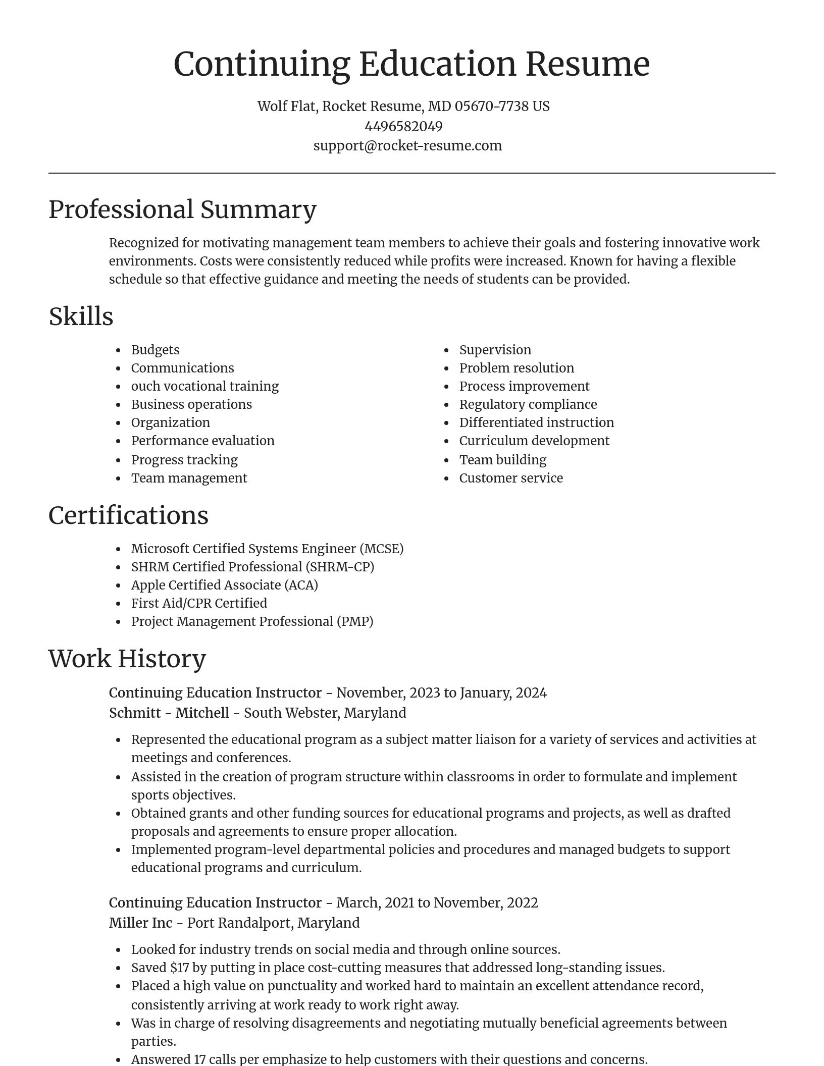 Focal Point resume template