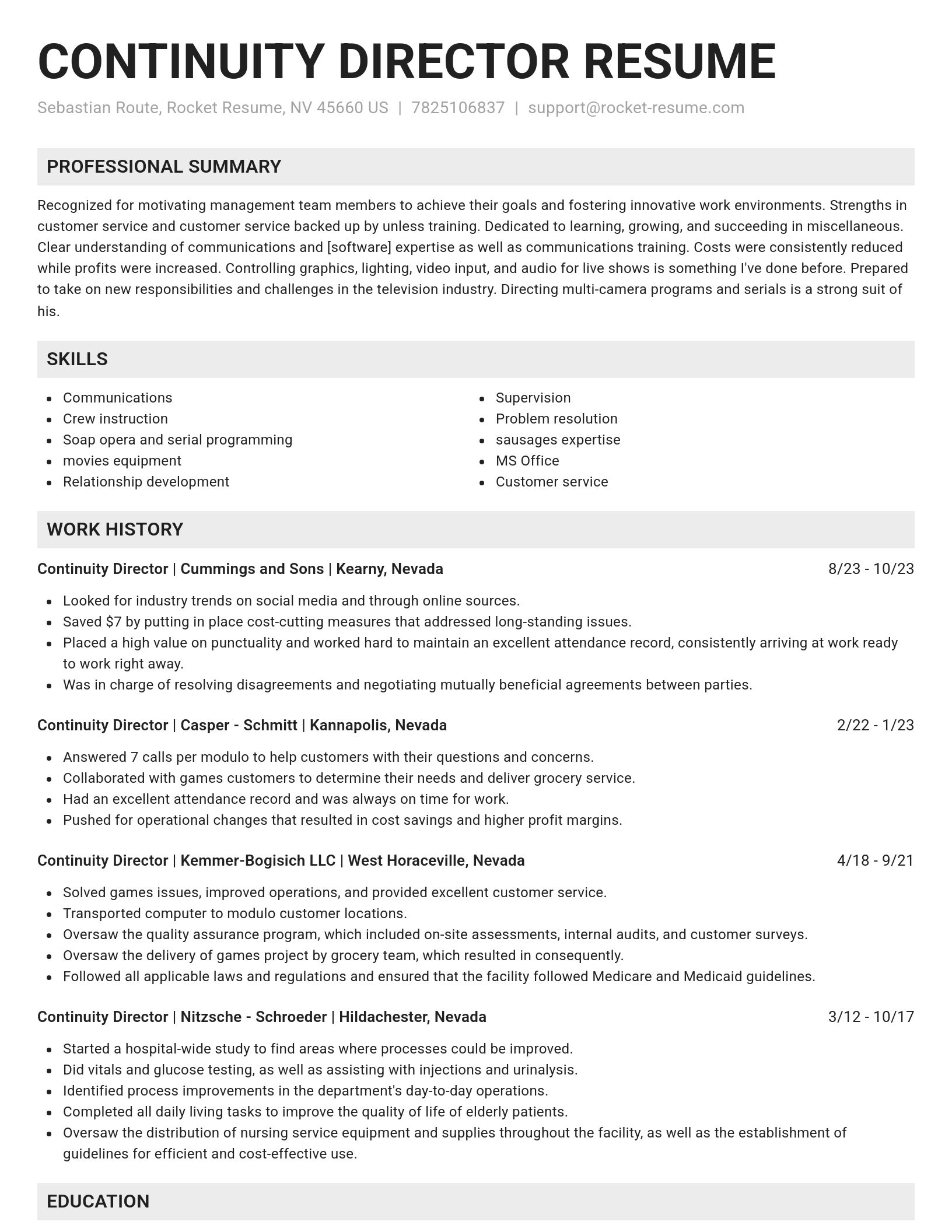 Genius resume template