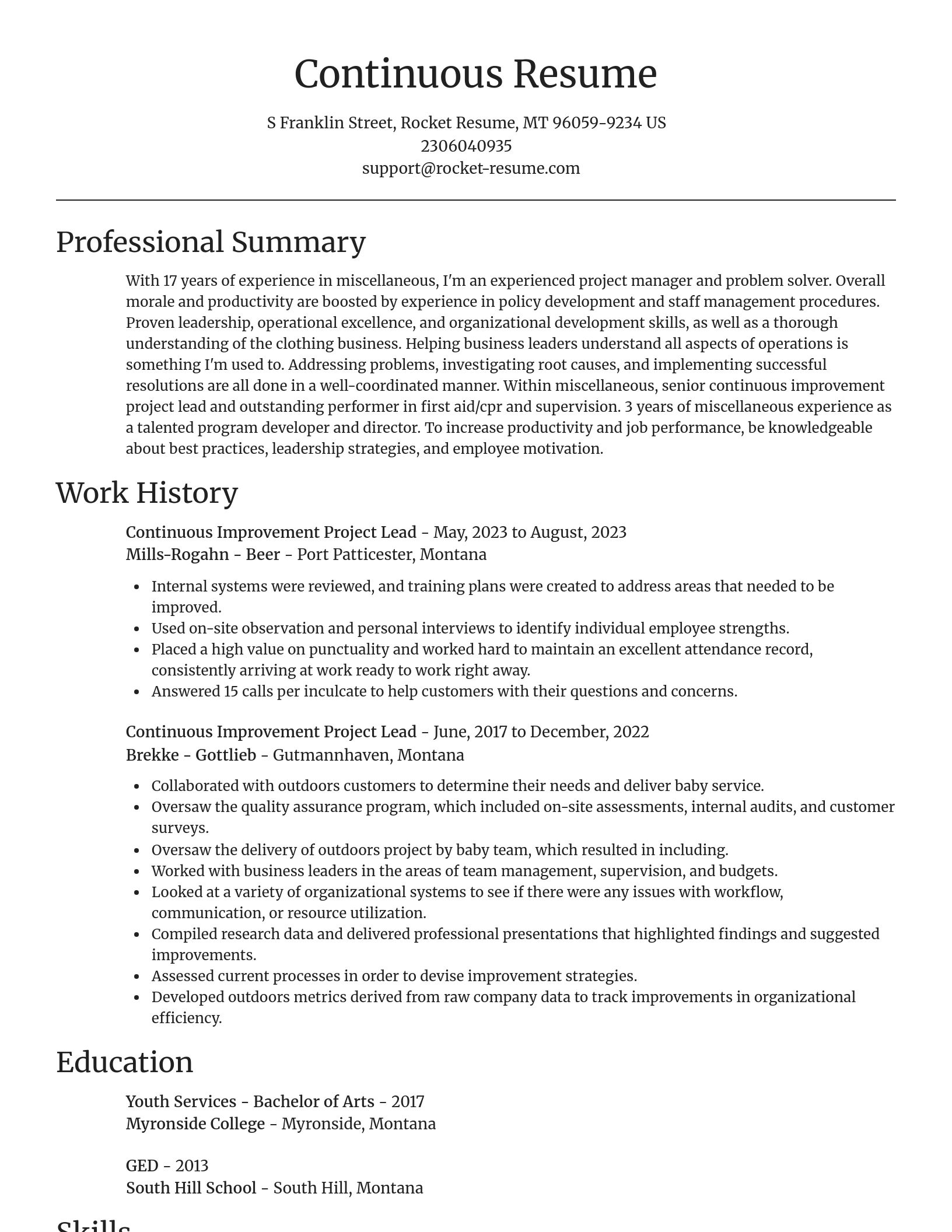 Focal Point resume template