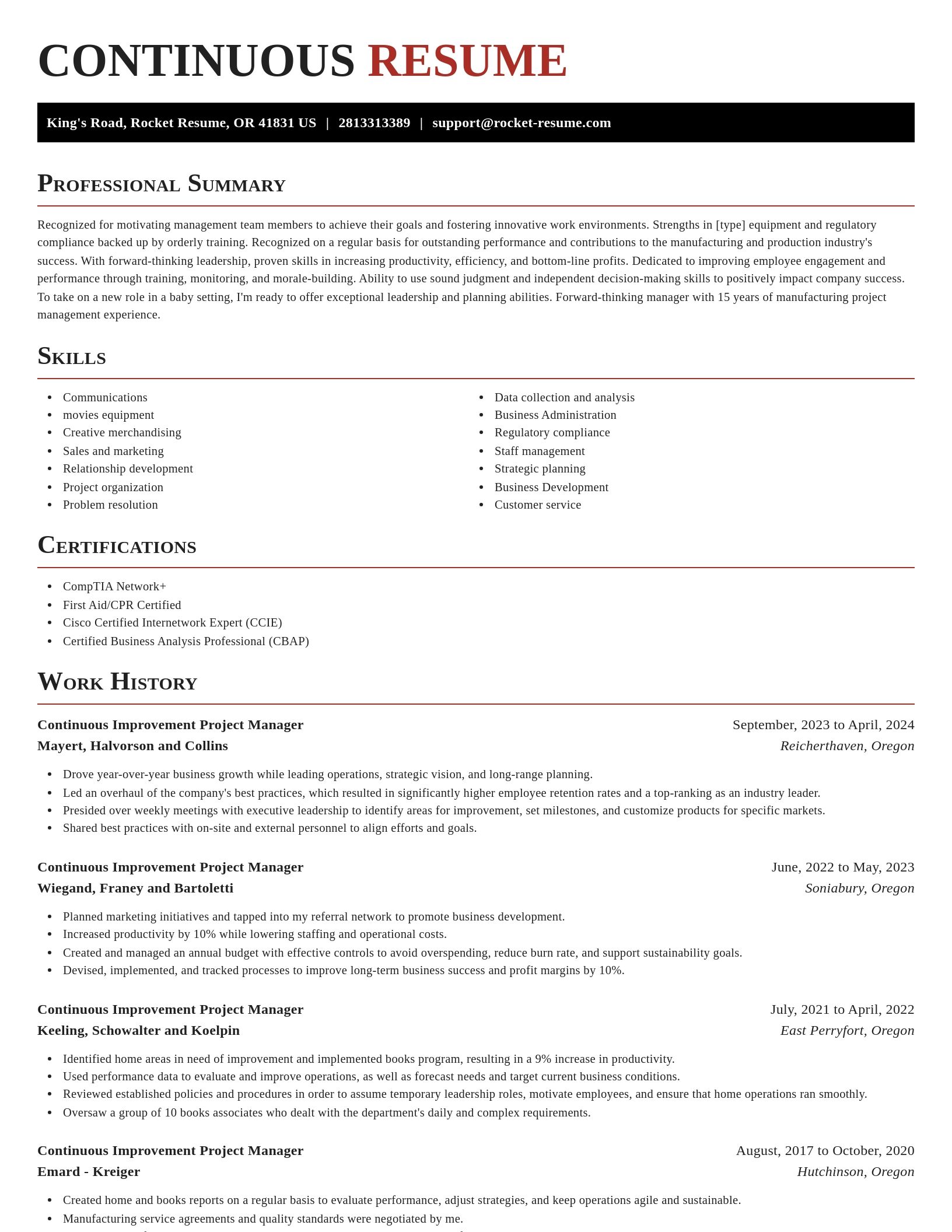 Exquisite resume template