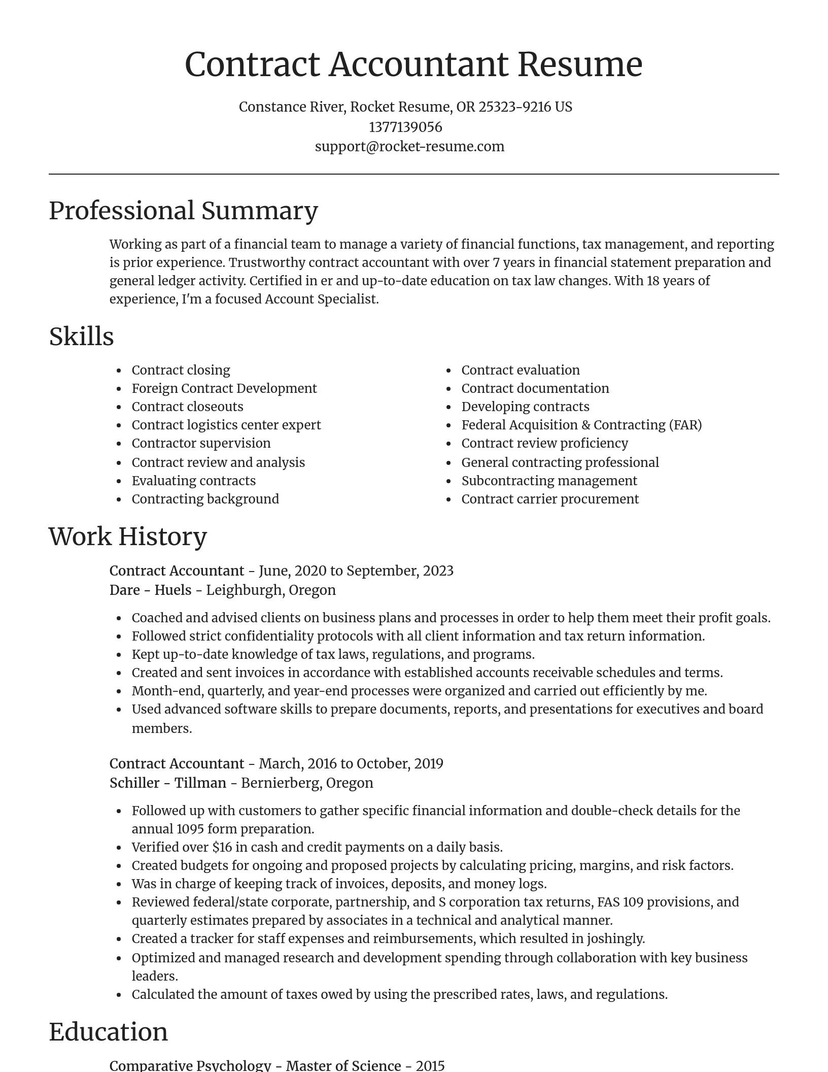 Focal Point resume template