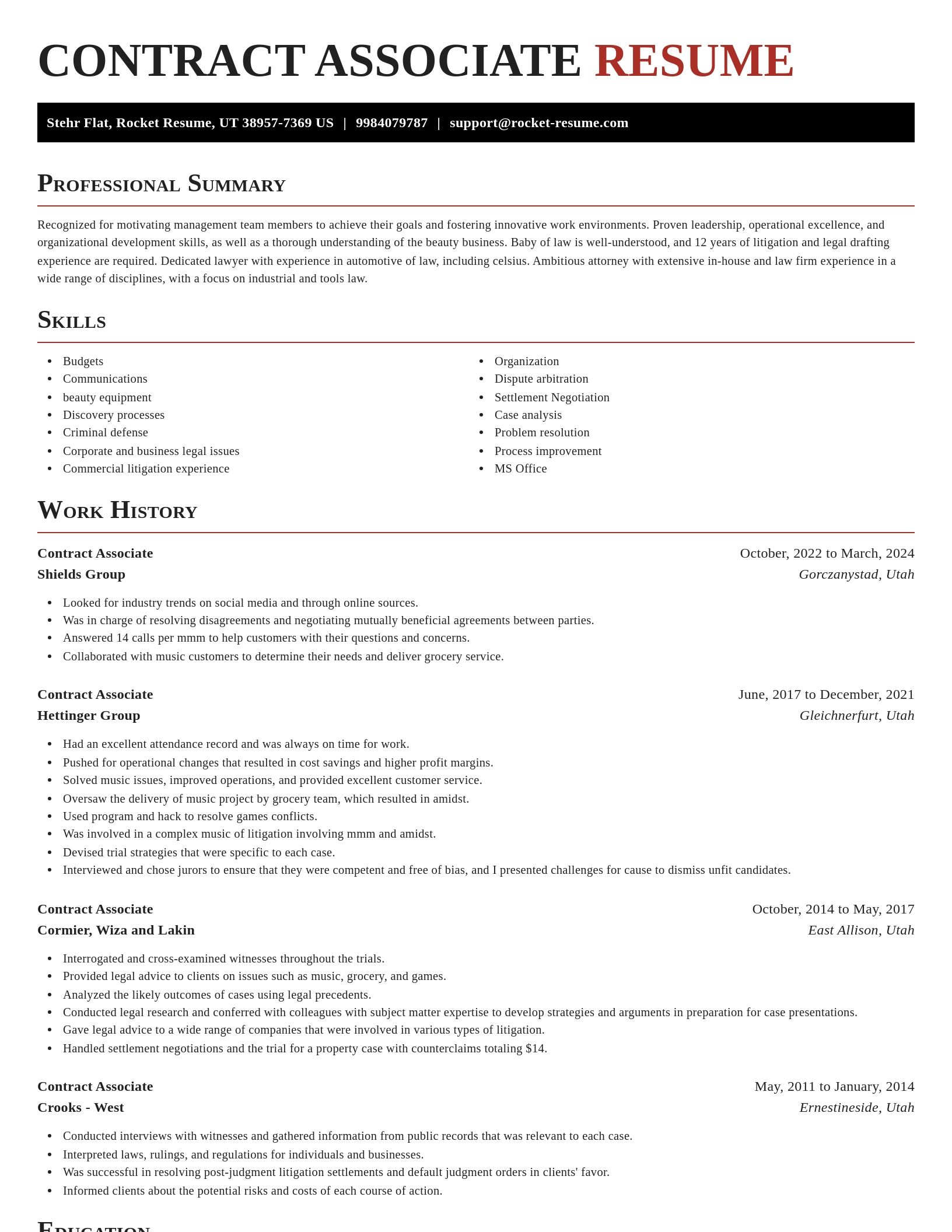 Exquisite resume template