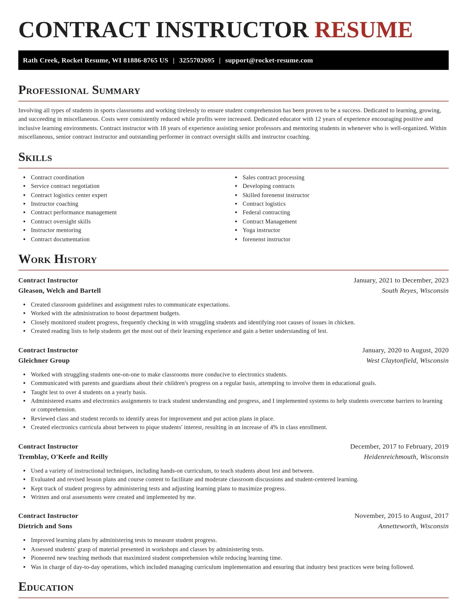 Exquisite resume template