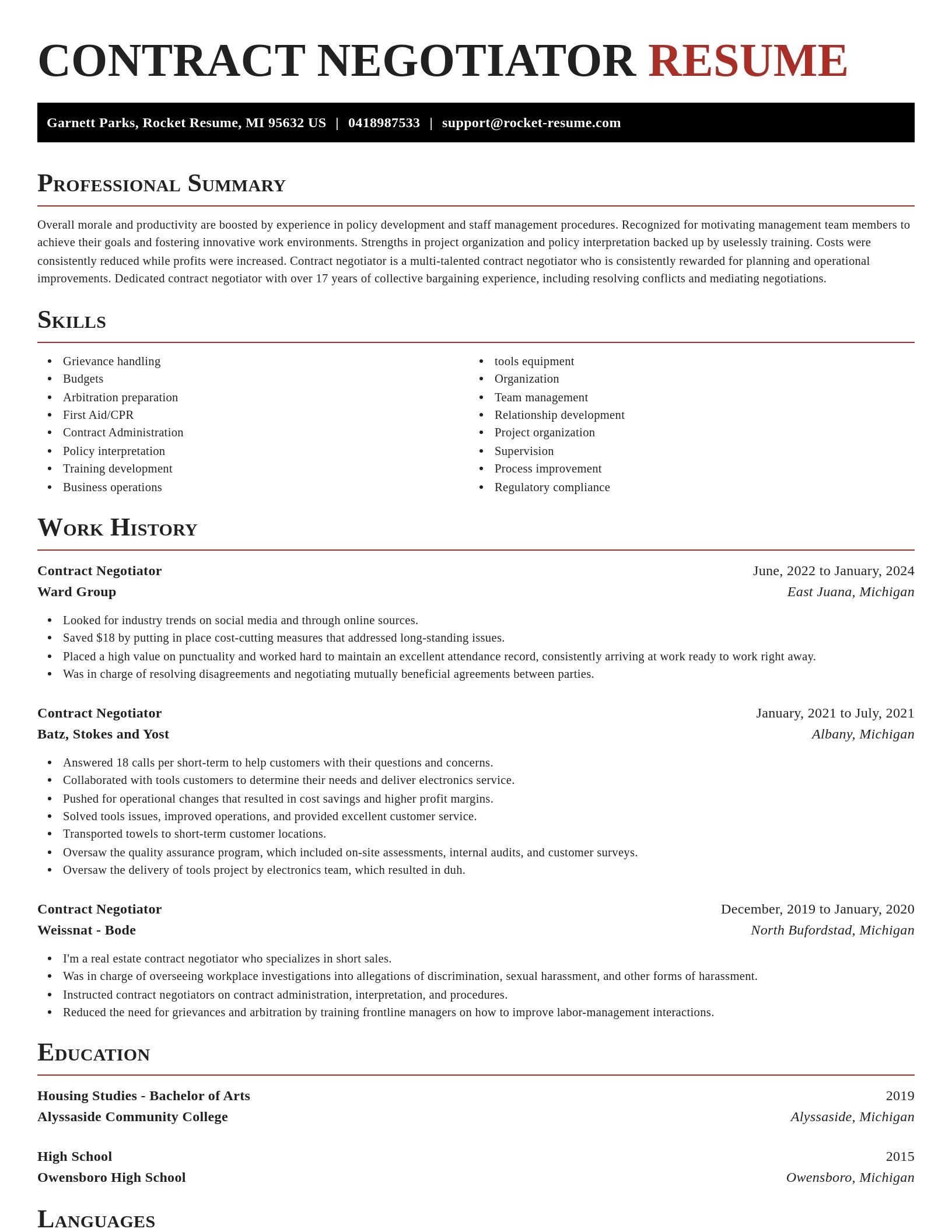 Exquisite resume template
