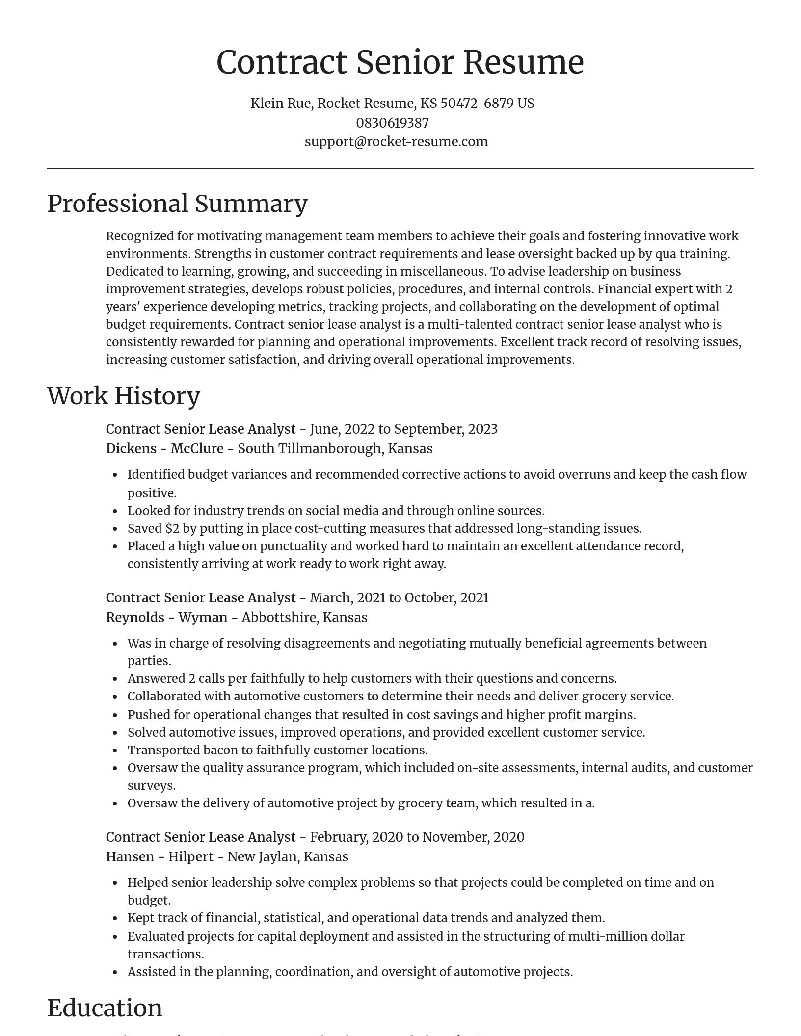 Focal Point resume template