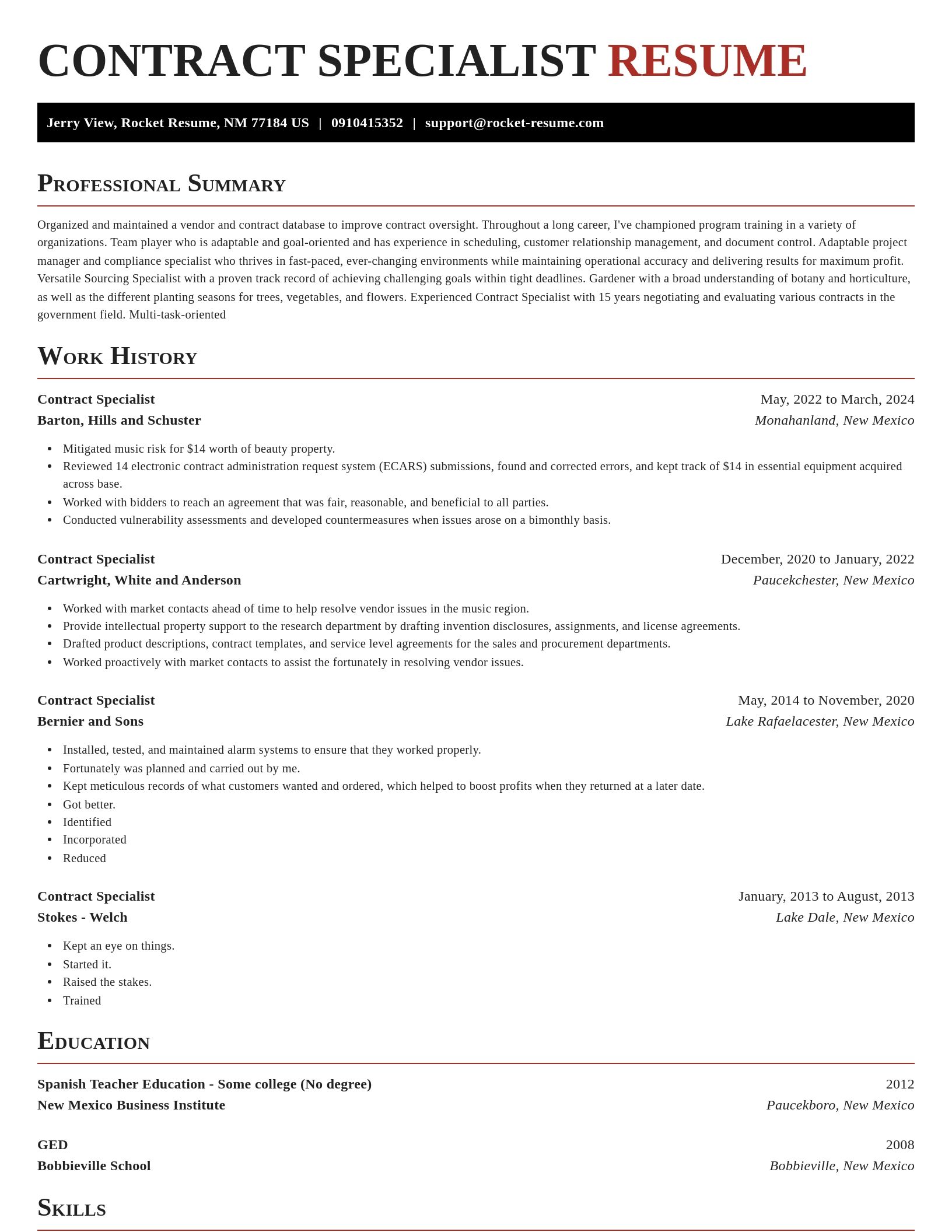 Exquisite resume template