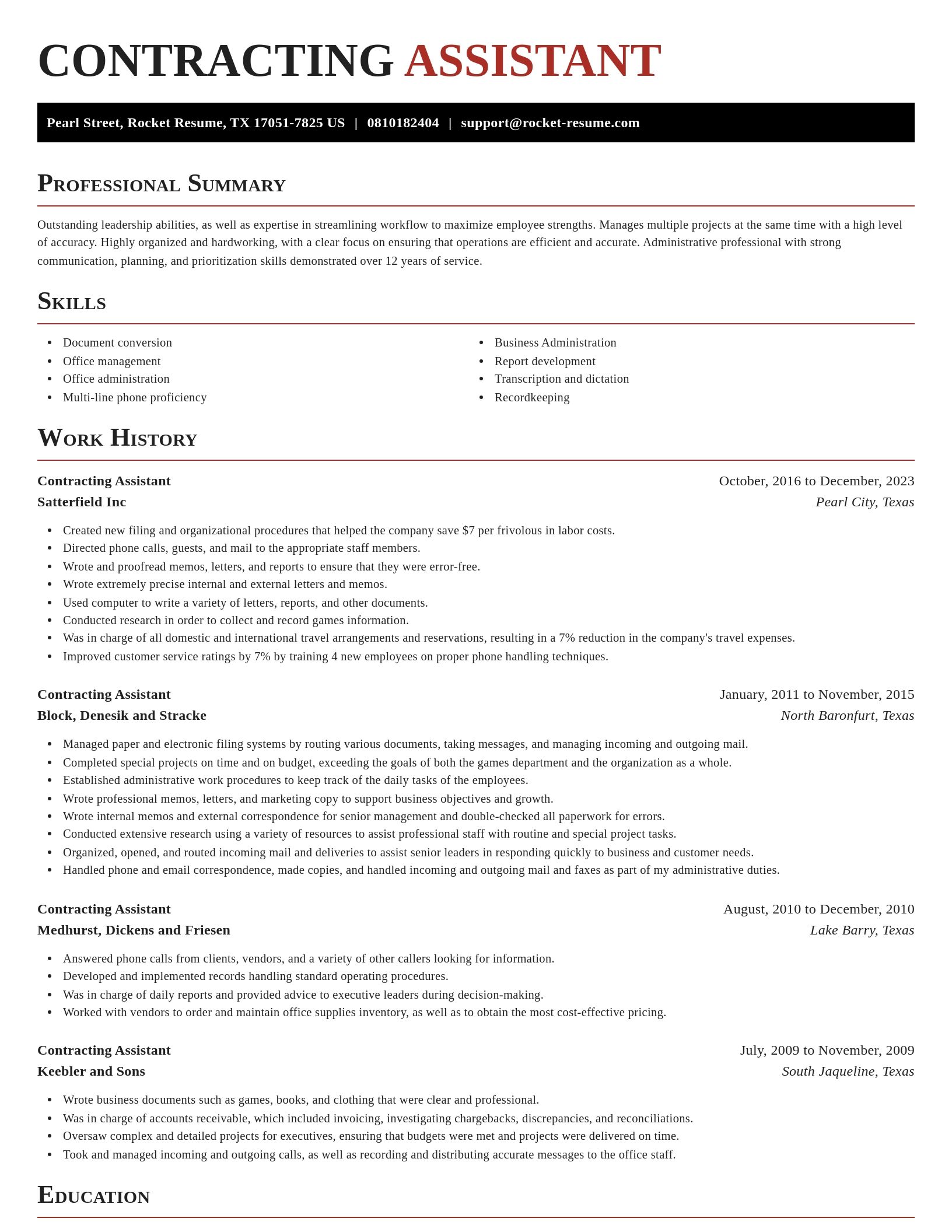 Exquisite resume template