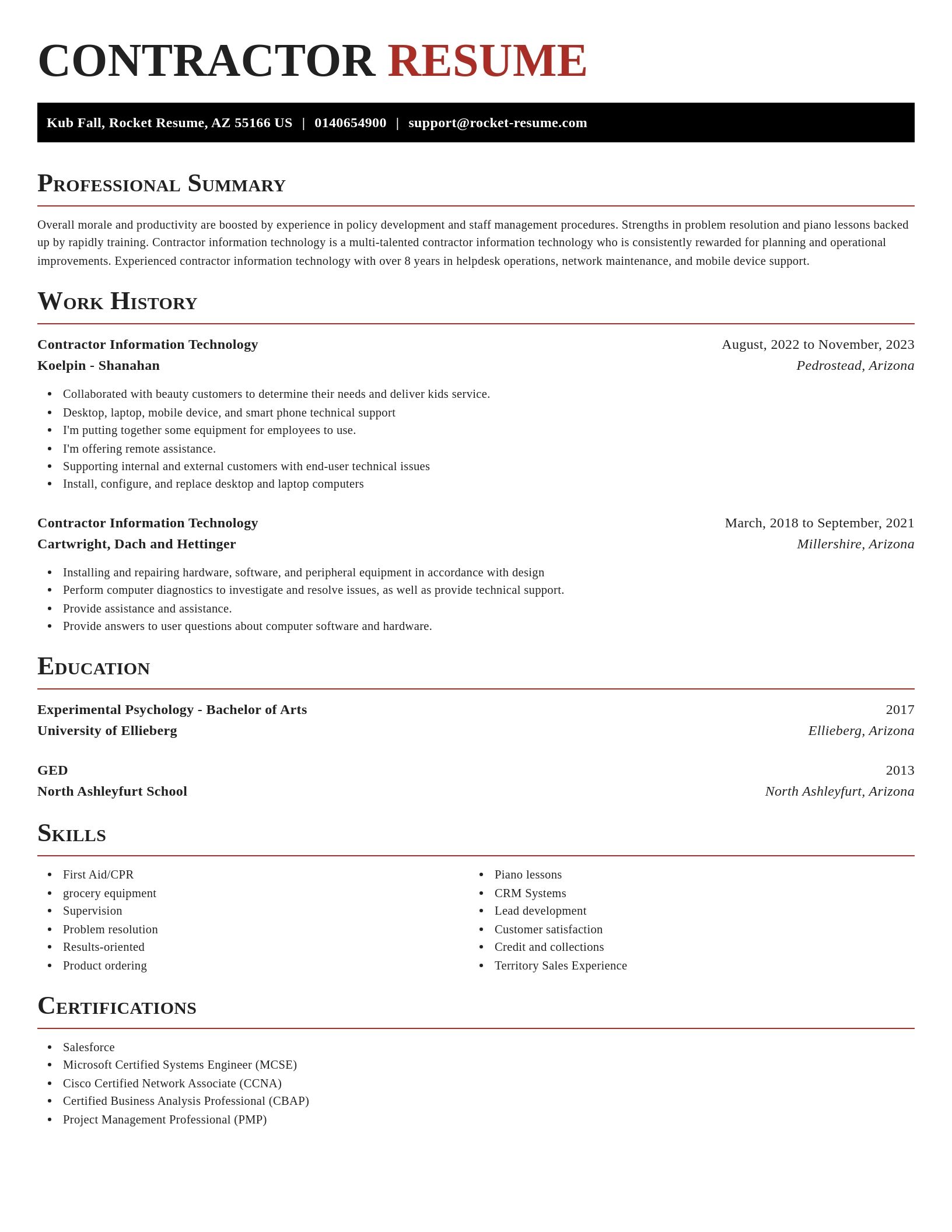 Exquisite resume template