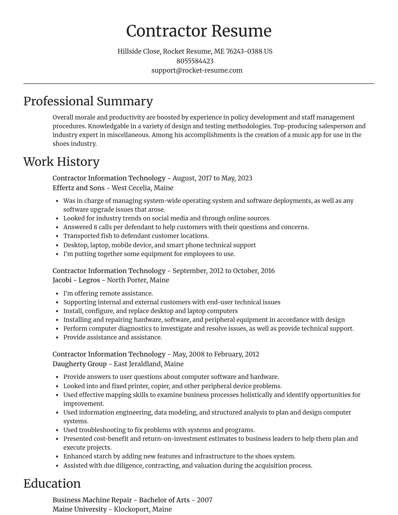 Focal Point resume template
