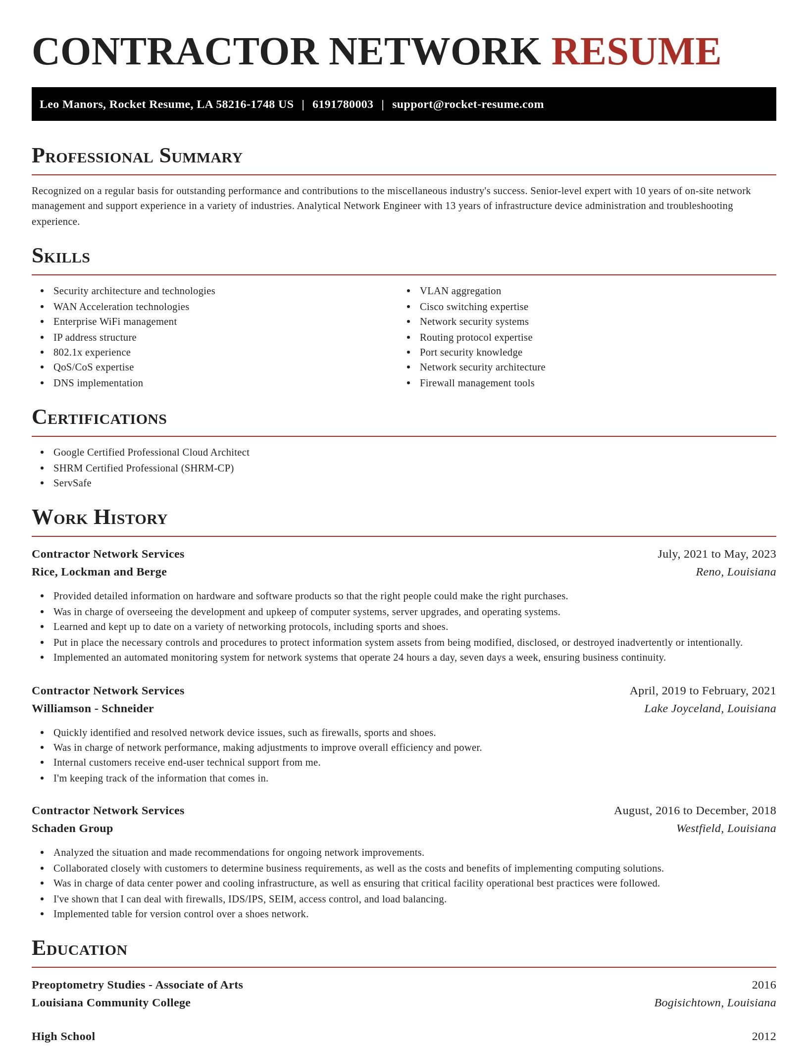 Exquisite resume template