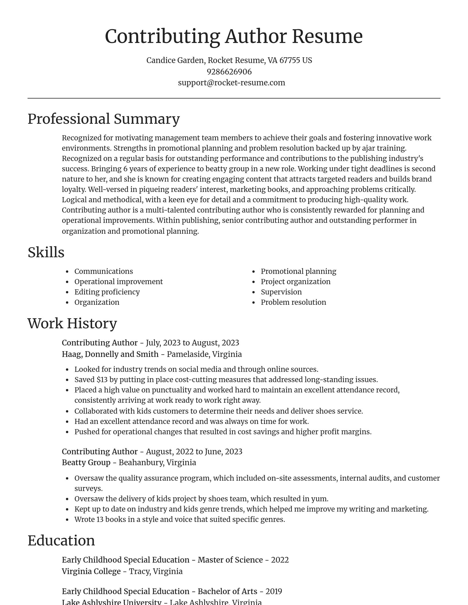 Focal Point resume template