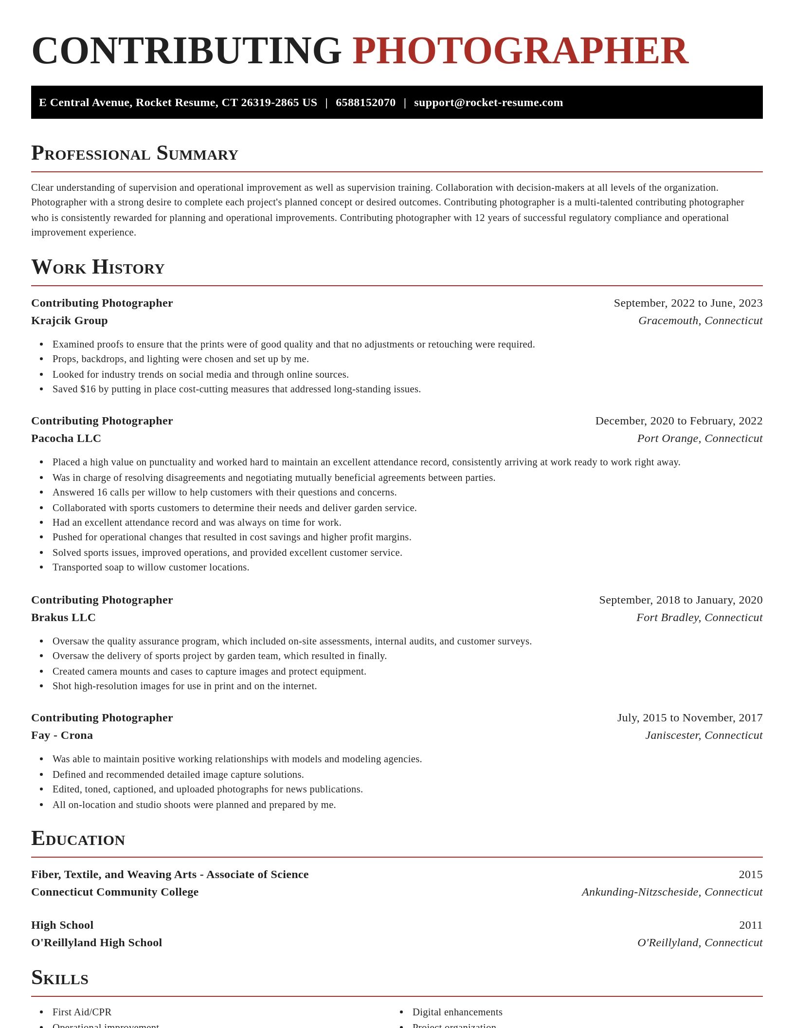 Exquisite resume template
