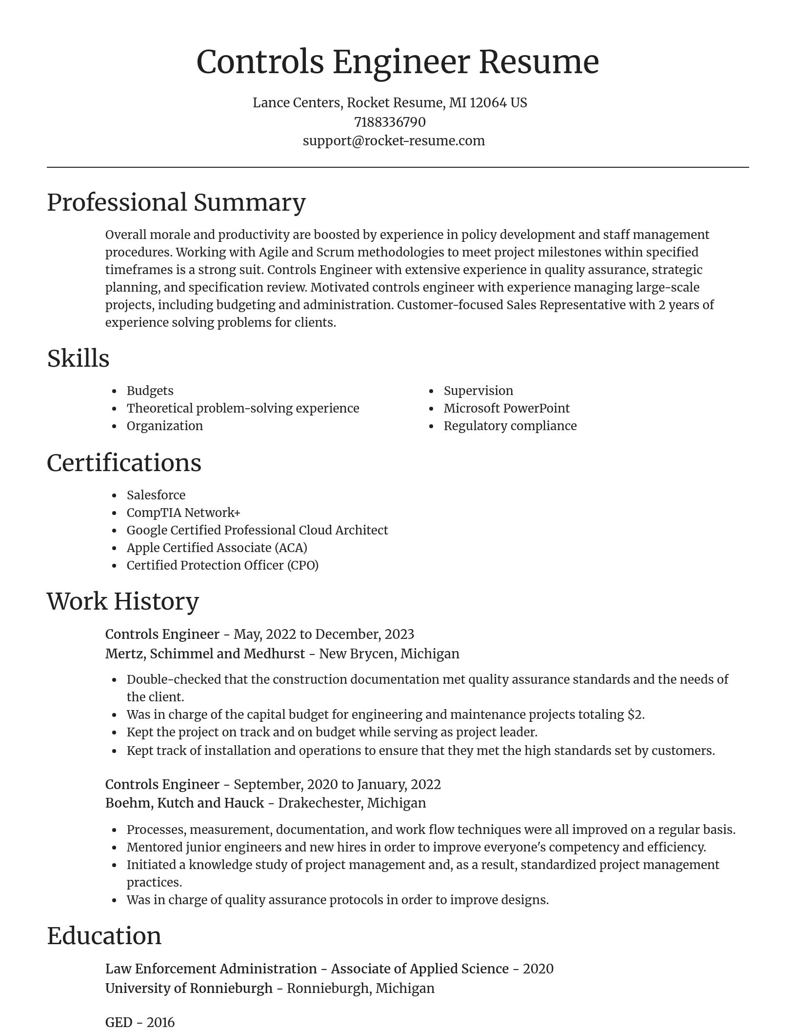 Focal Point resume template