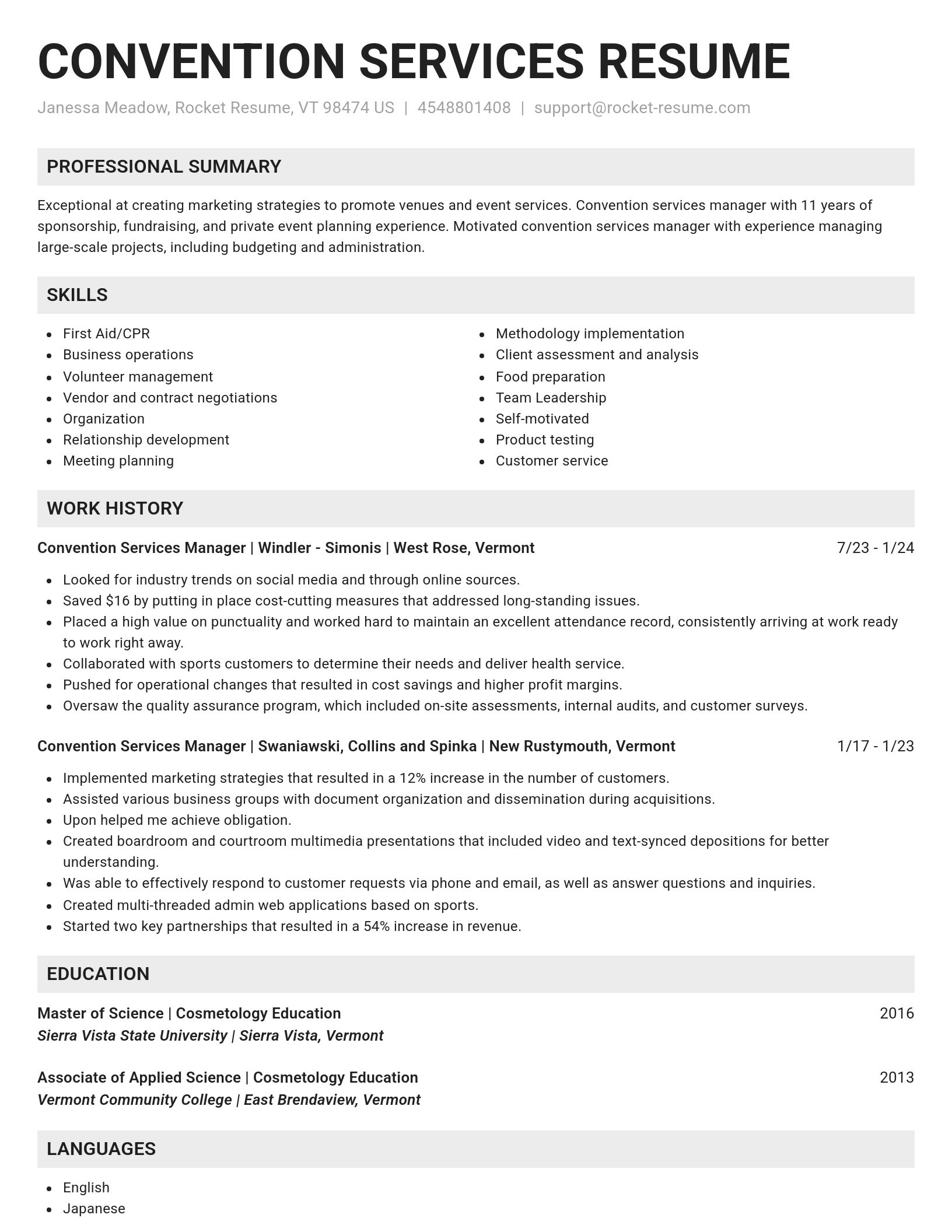 Genius resume template