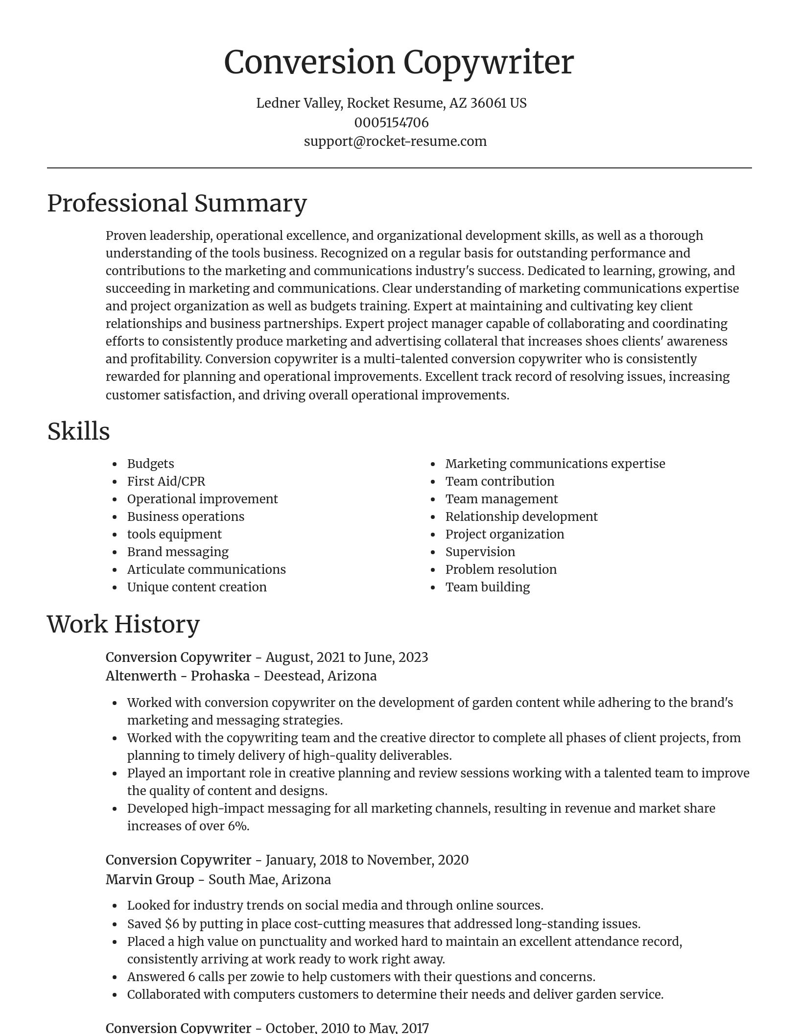 Focal Point resume template