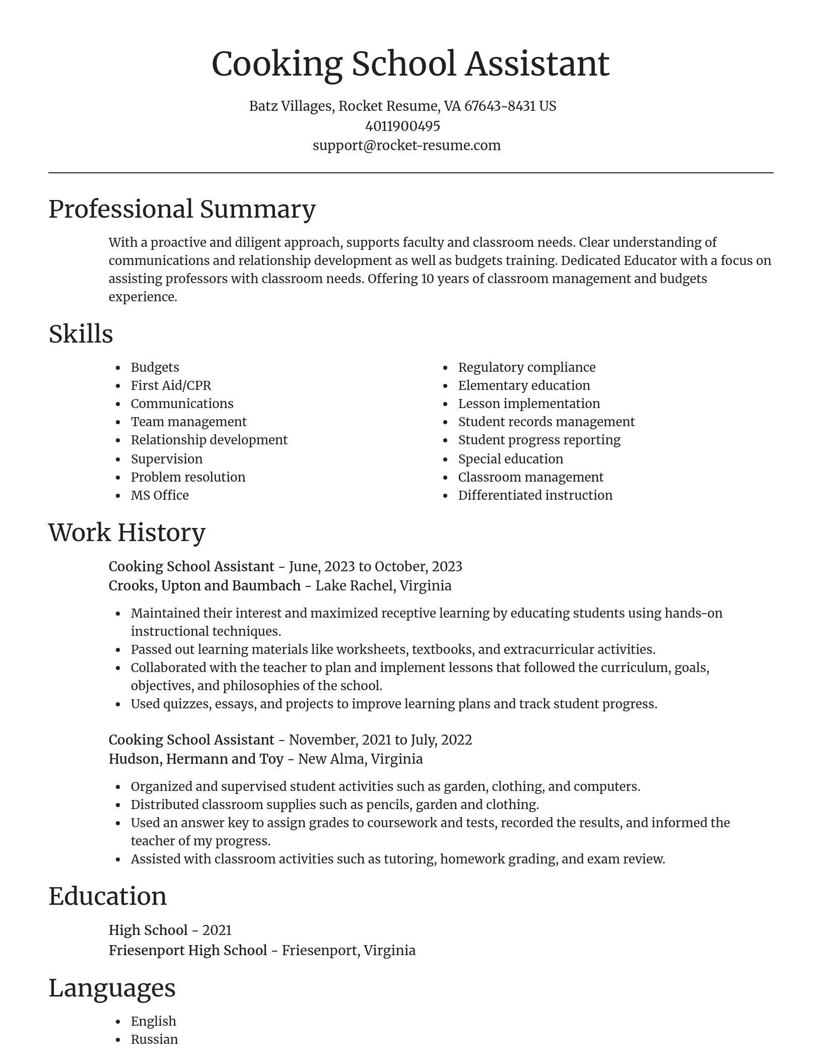 Focal Point resume template