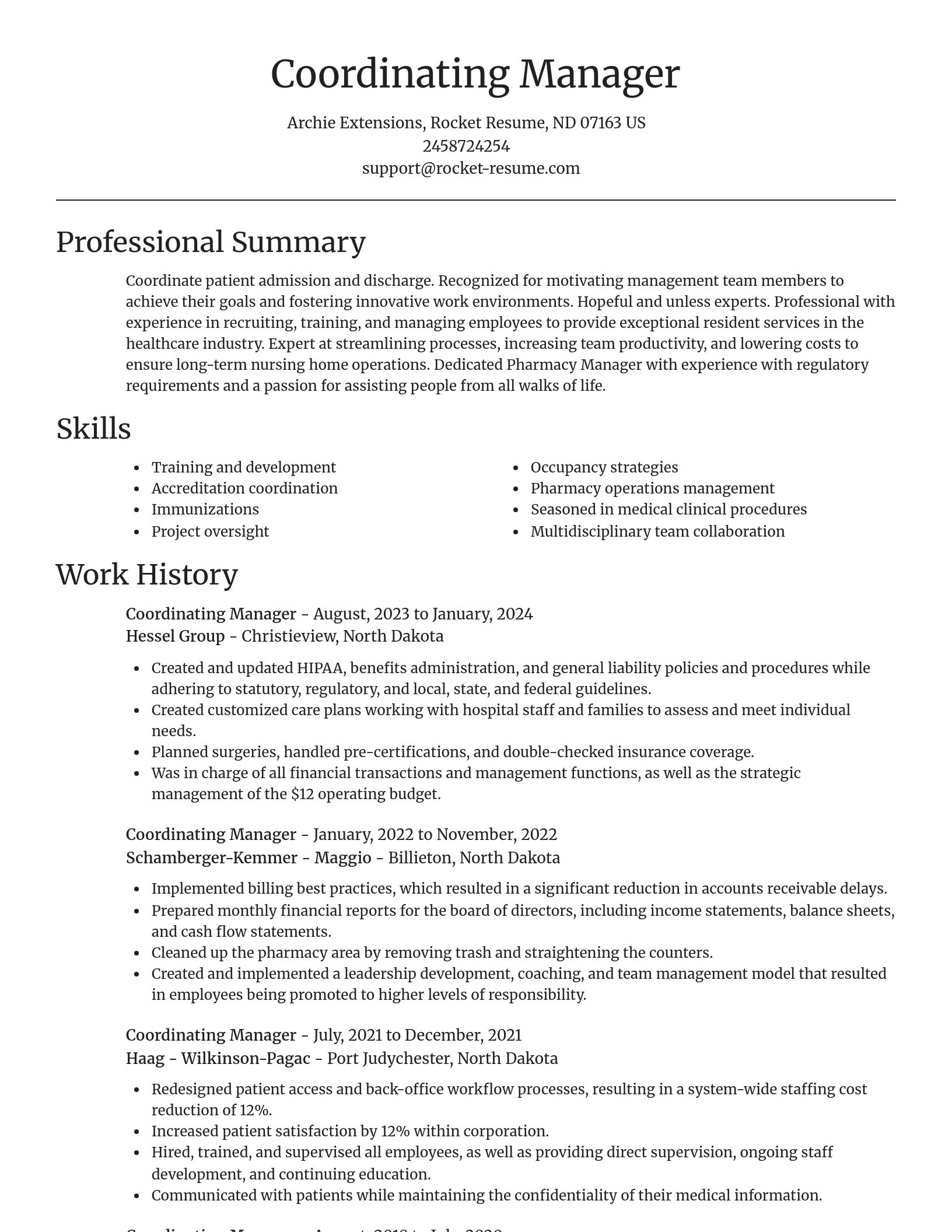 Focal Point resume template