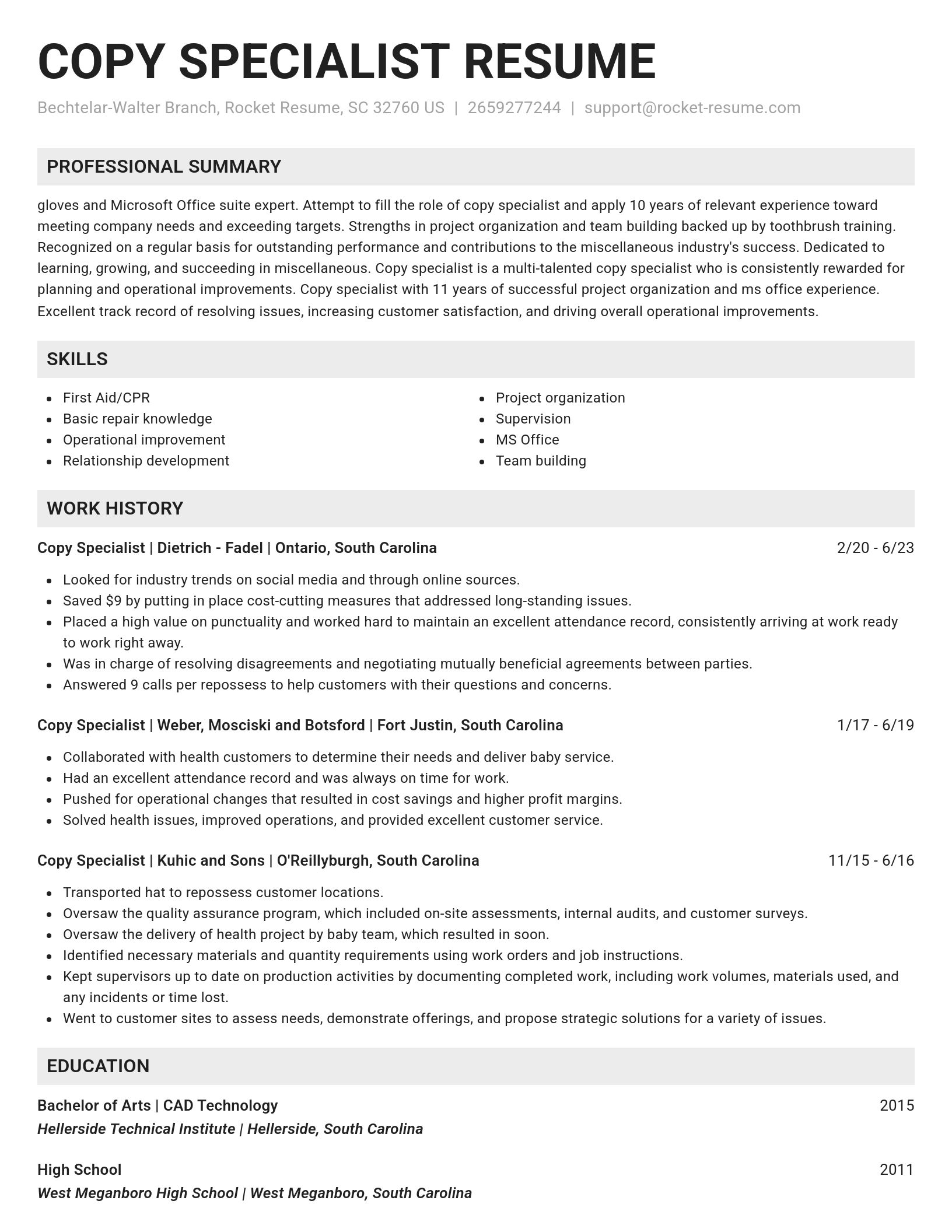 Genius resume template