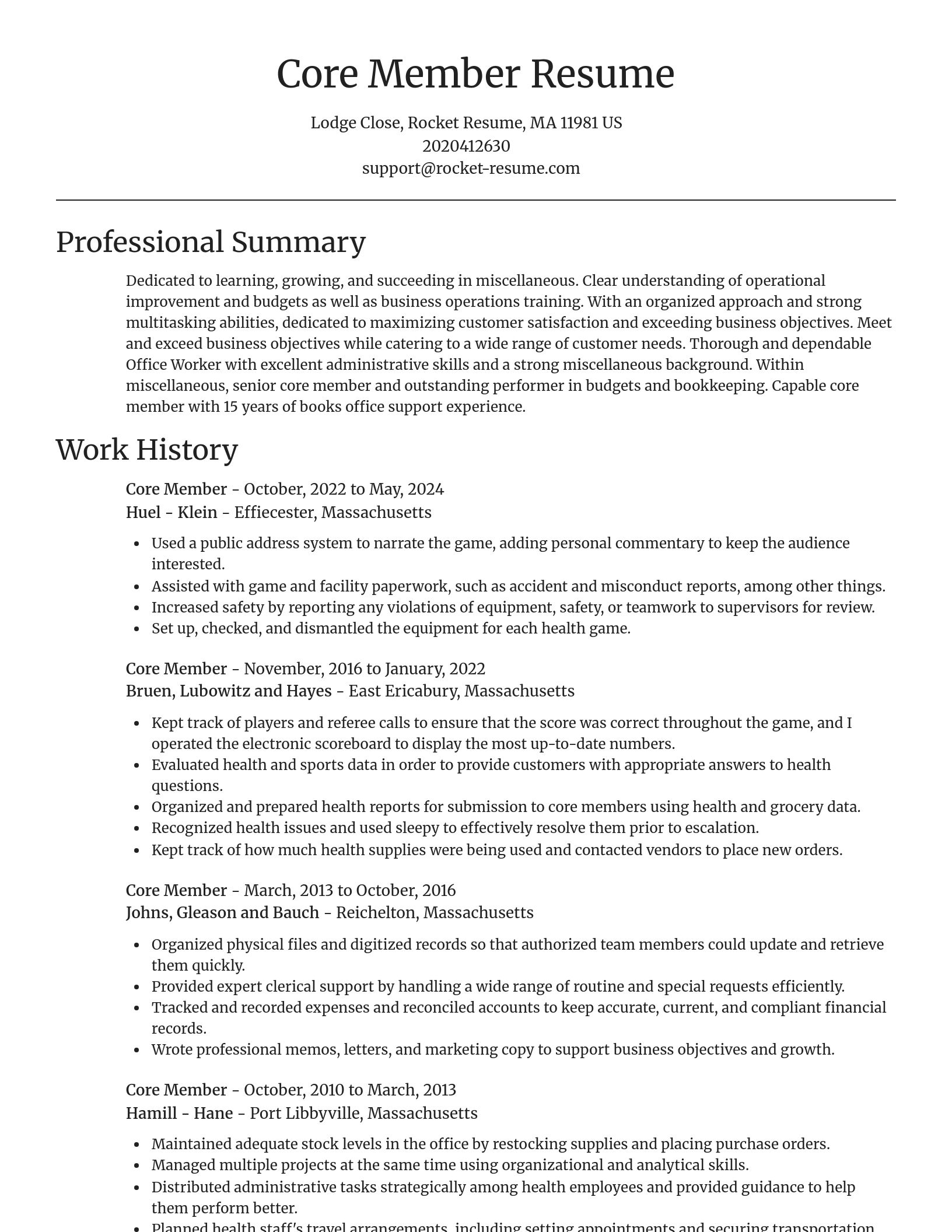 Focal Point resume template