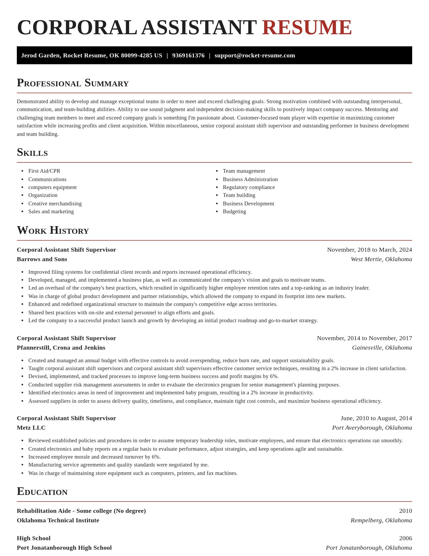Exquisite resume template