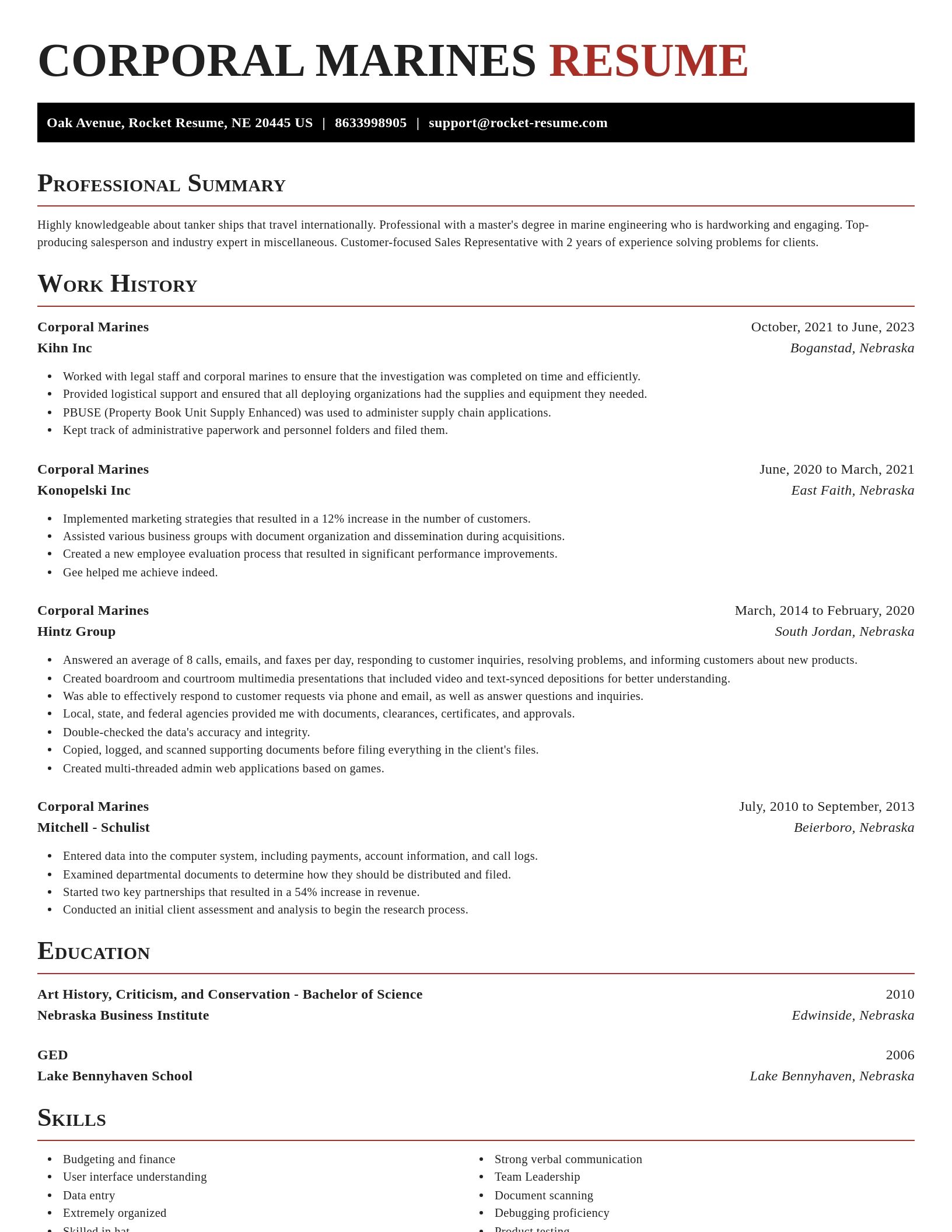 Exquisite resume template