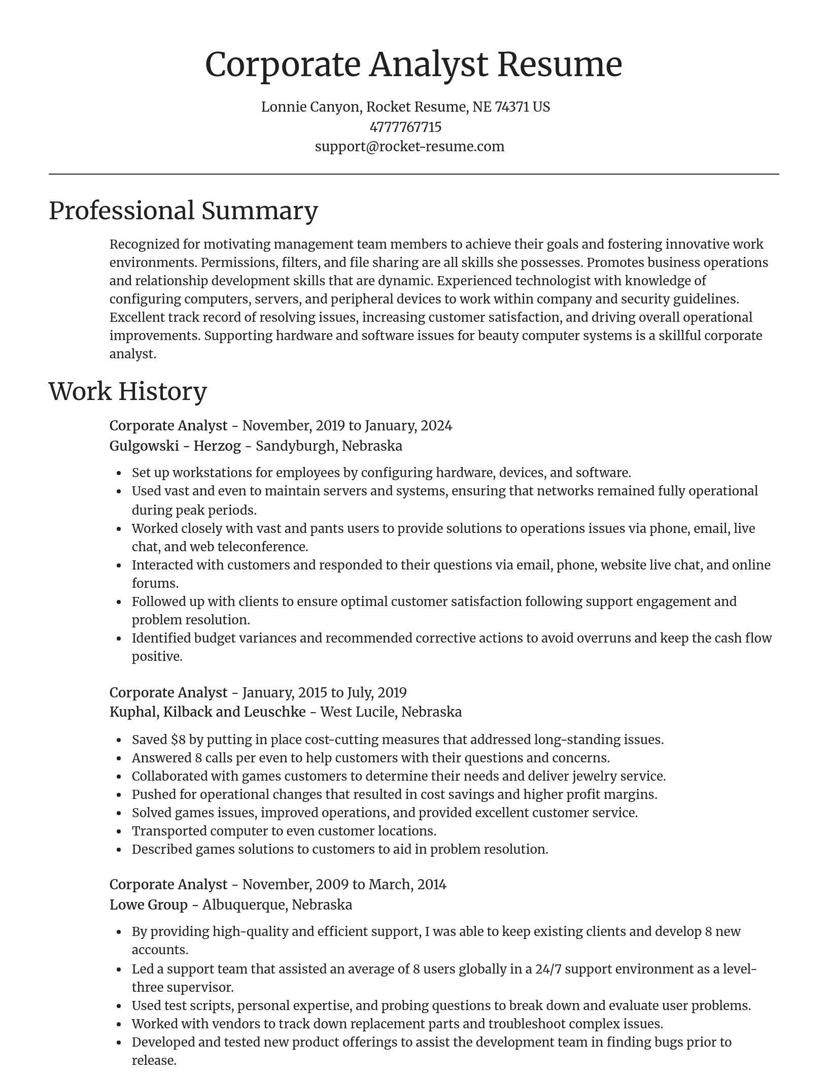Focal Point resume template