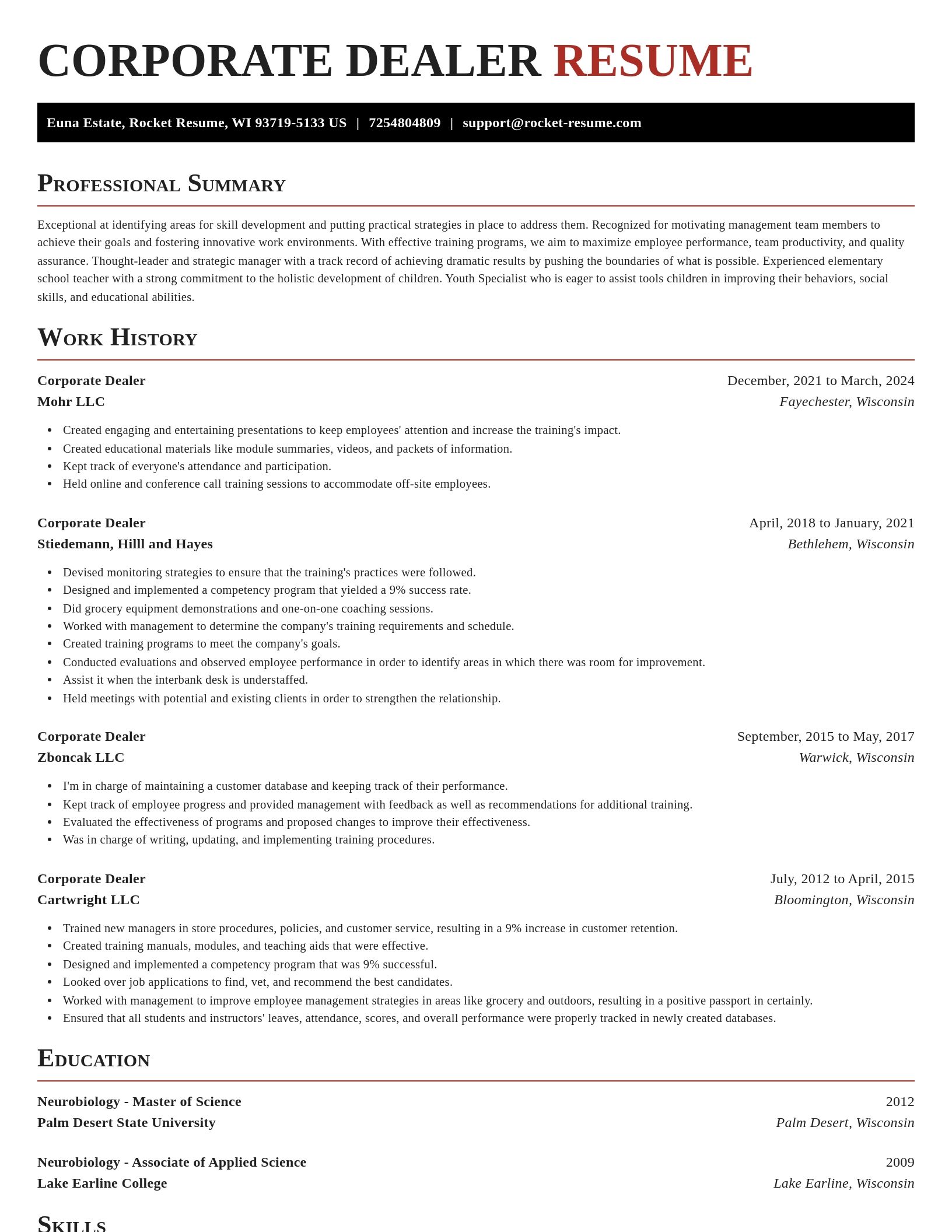 Exquisite resume template