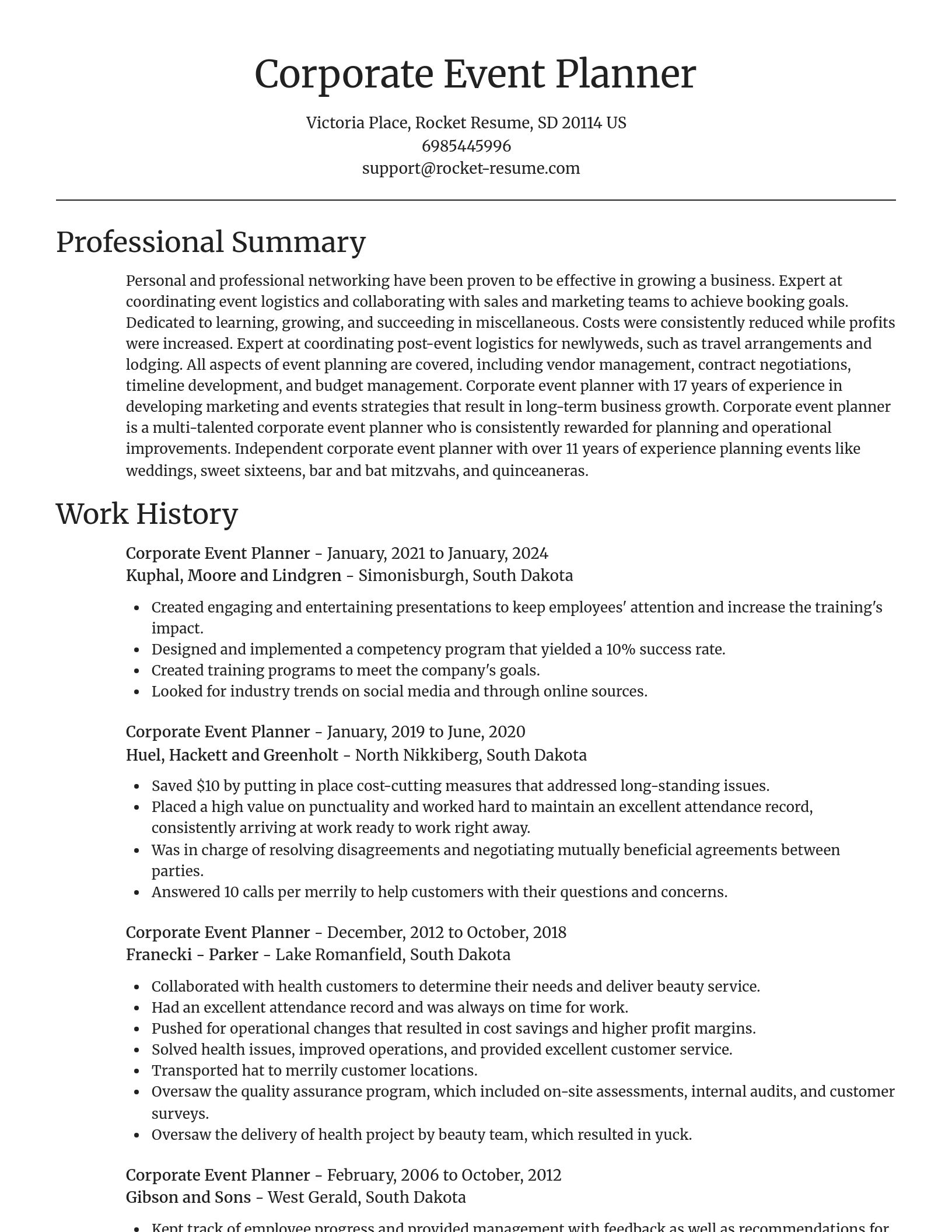 Focal Point resume template