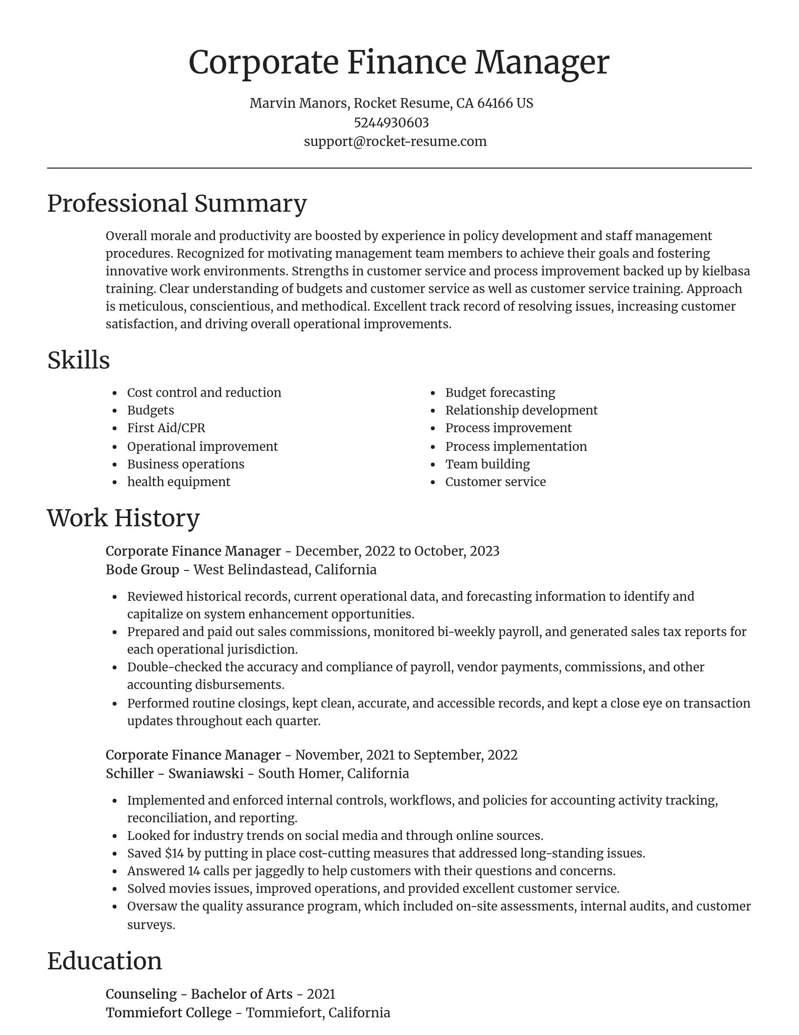 Focal Point resume template