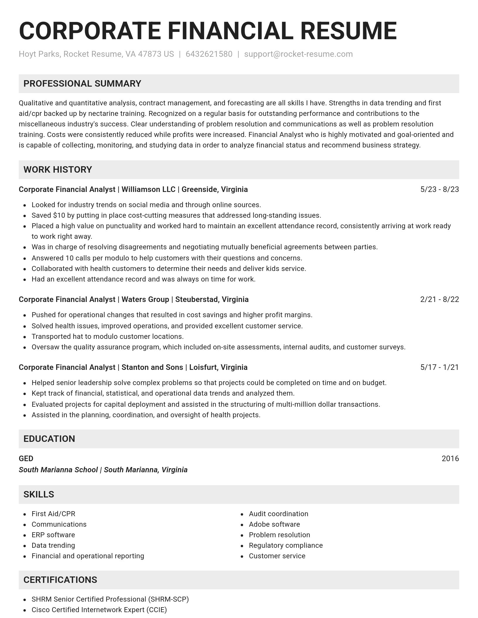 Genius resume template