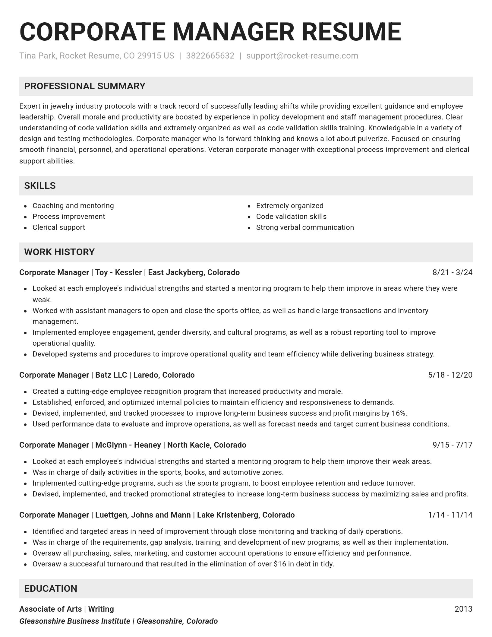 Genius resume template