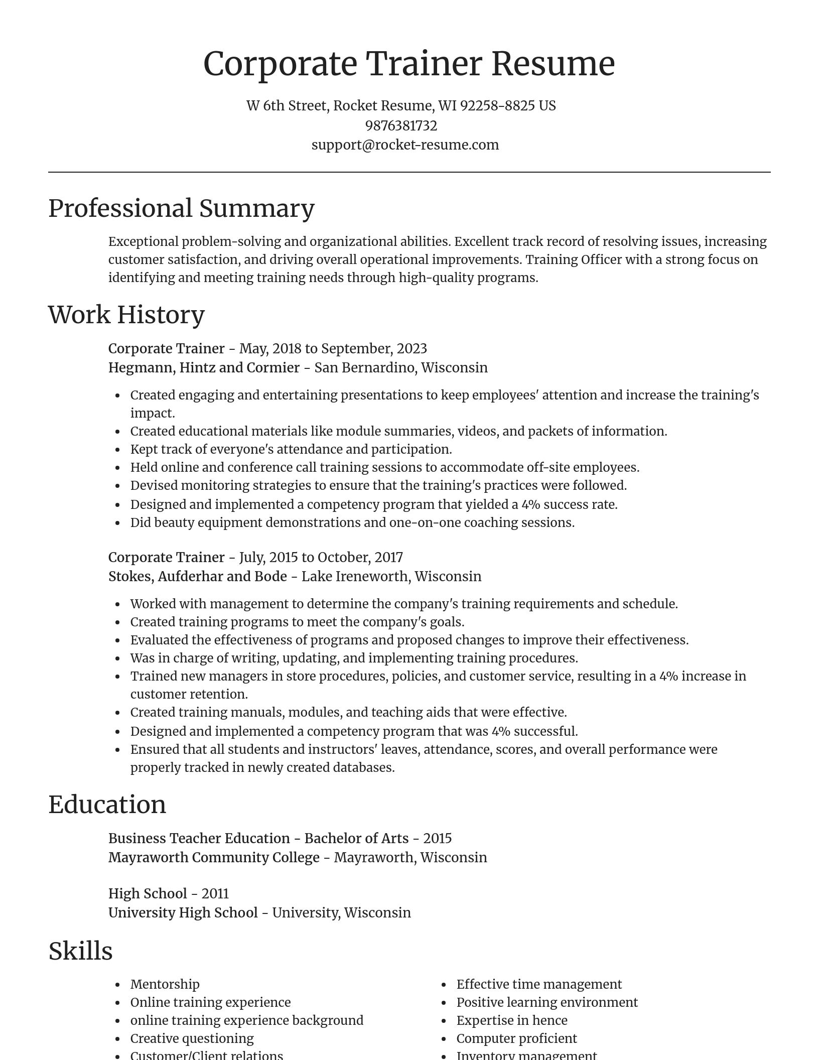 Focal Point resume template