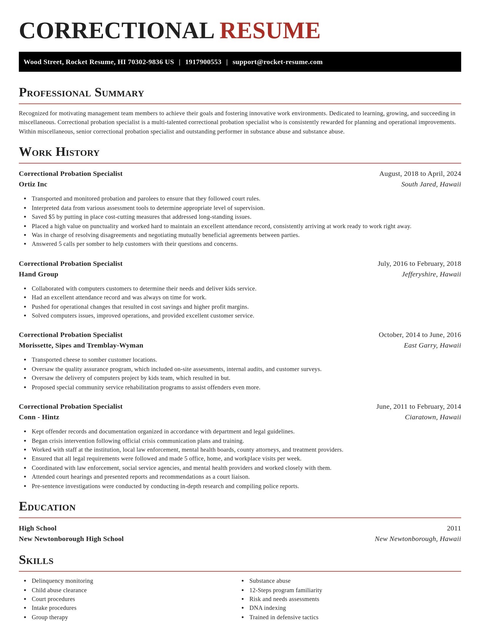 Exquisite resume template