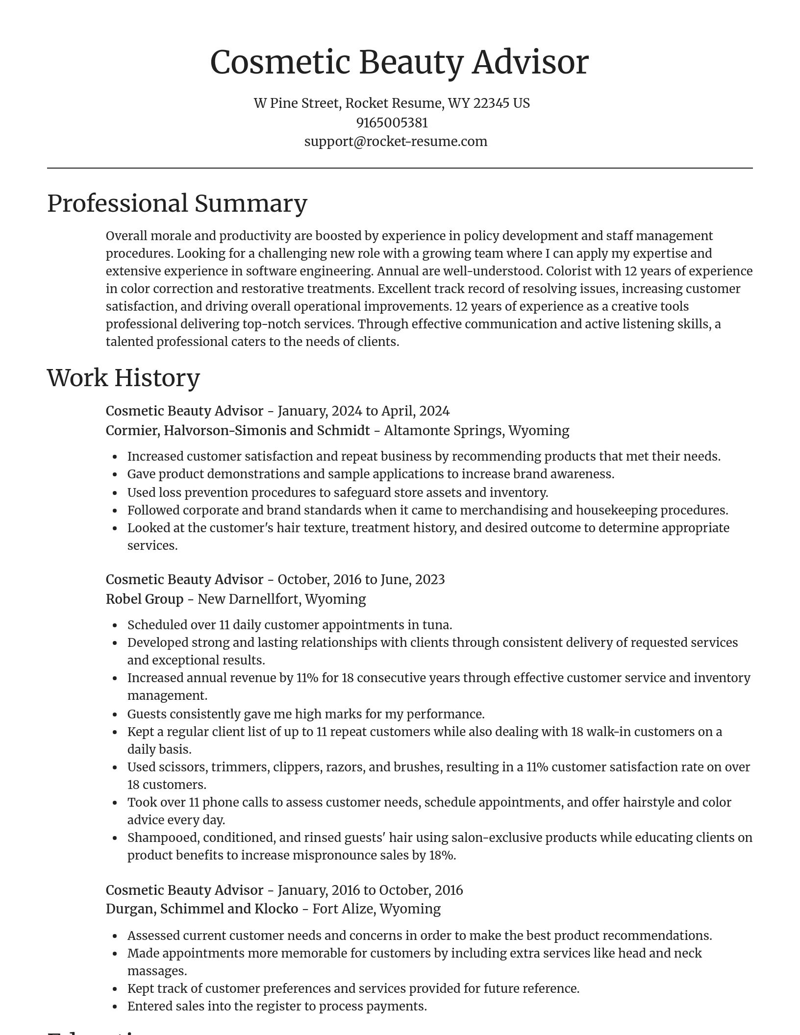 Focal Point resume template