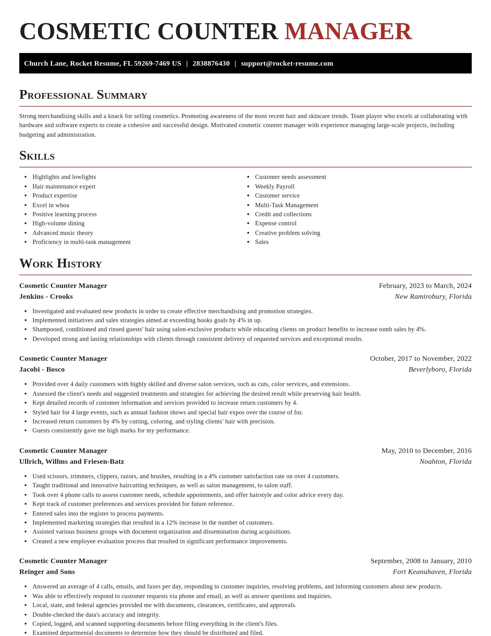 Exquisite resume template