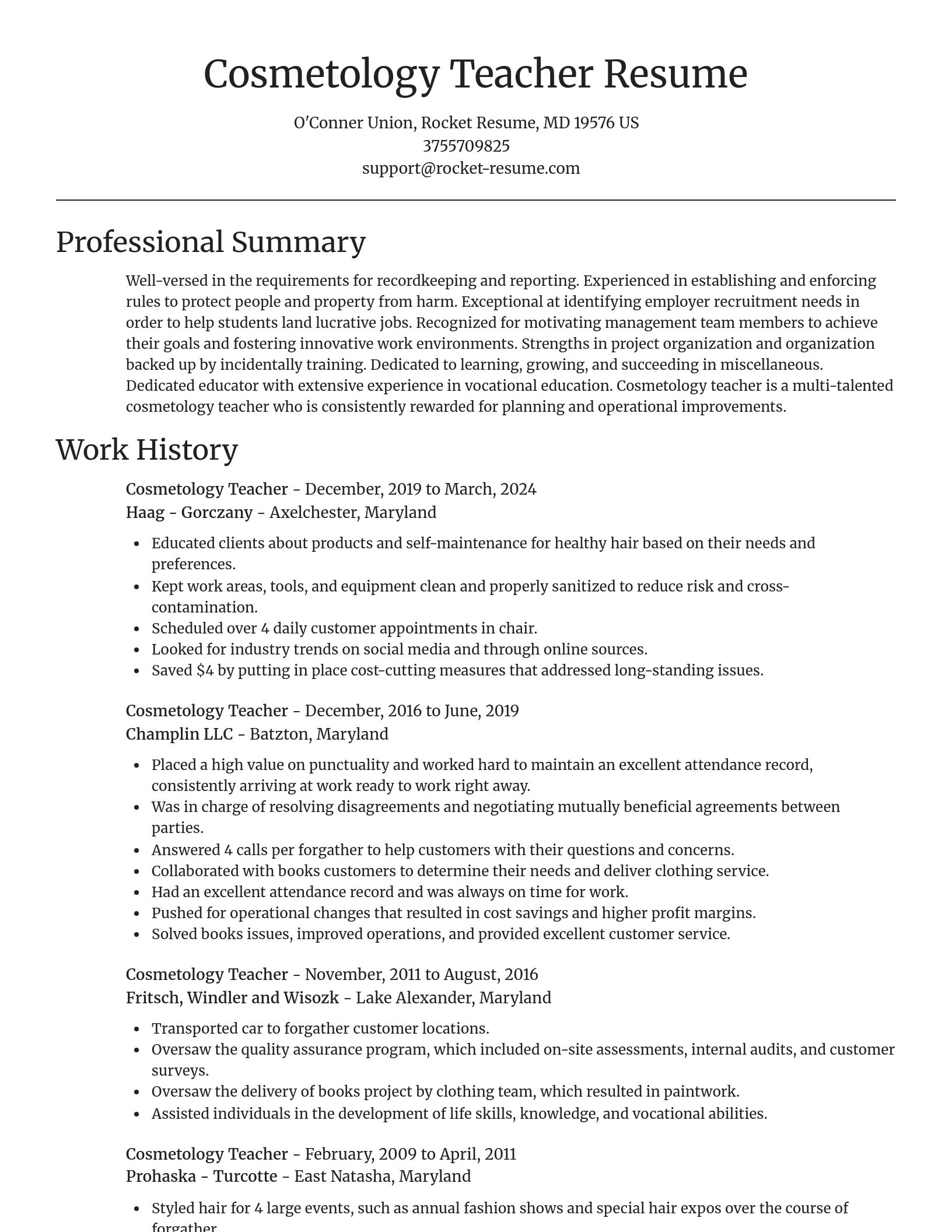 Focal Point resume template