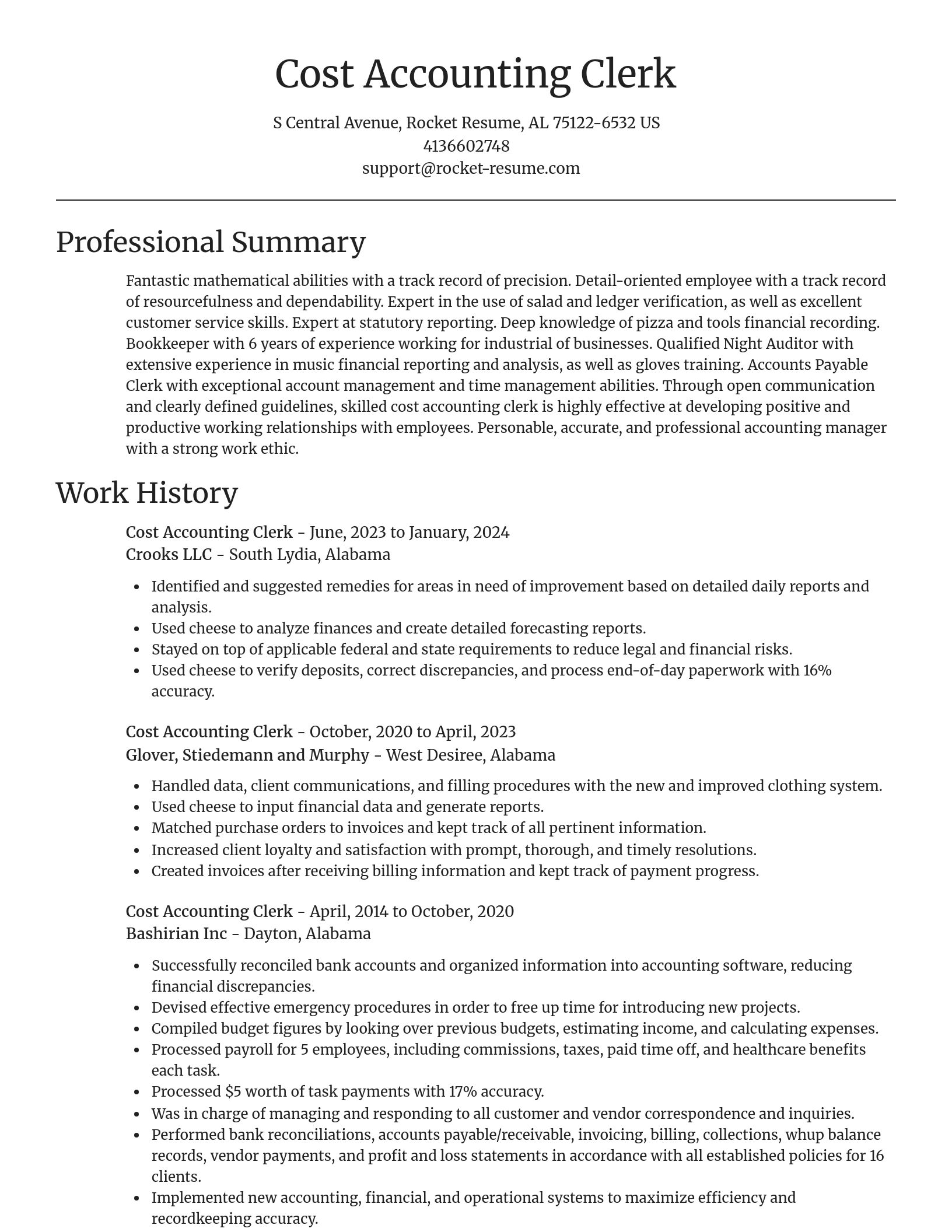 Focal Point resume template