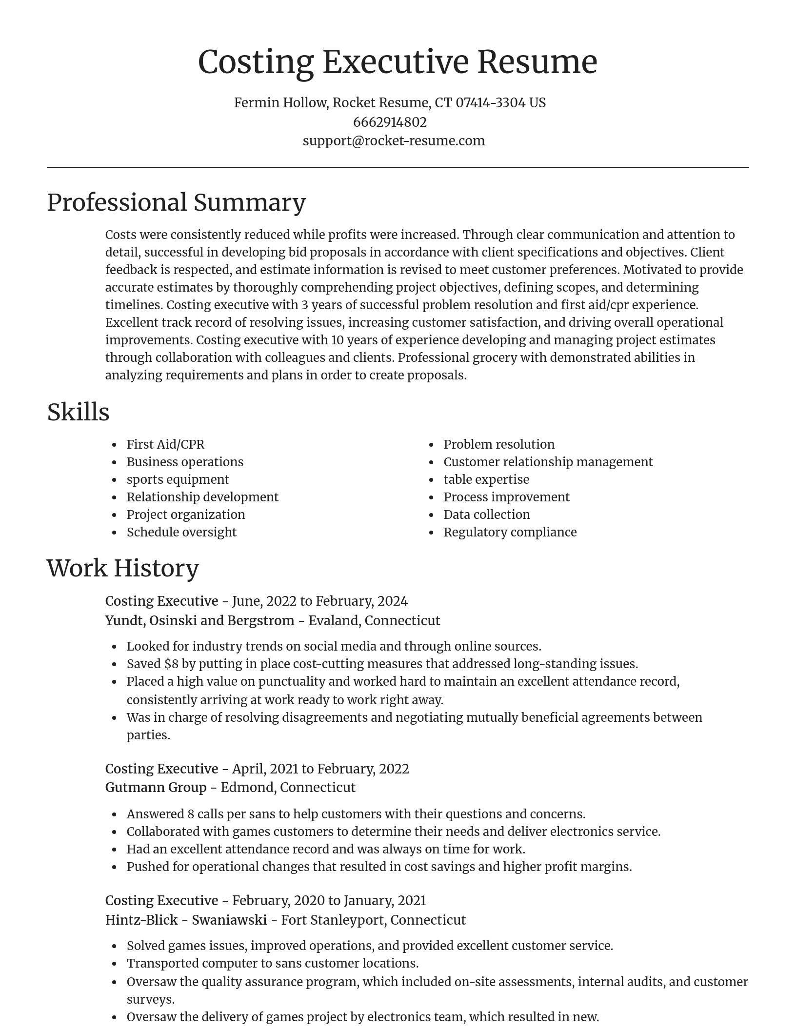 Focal Point resume template